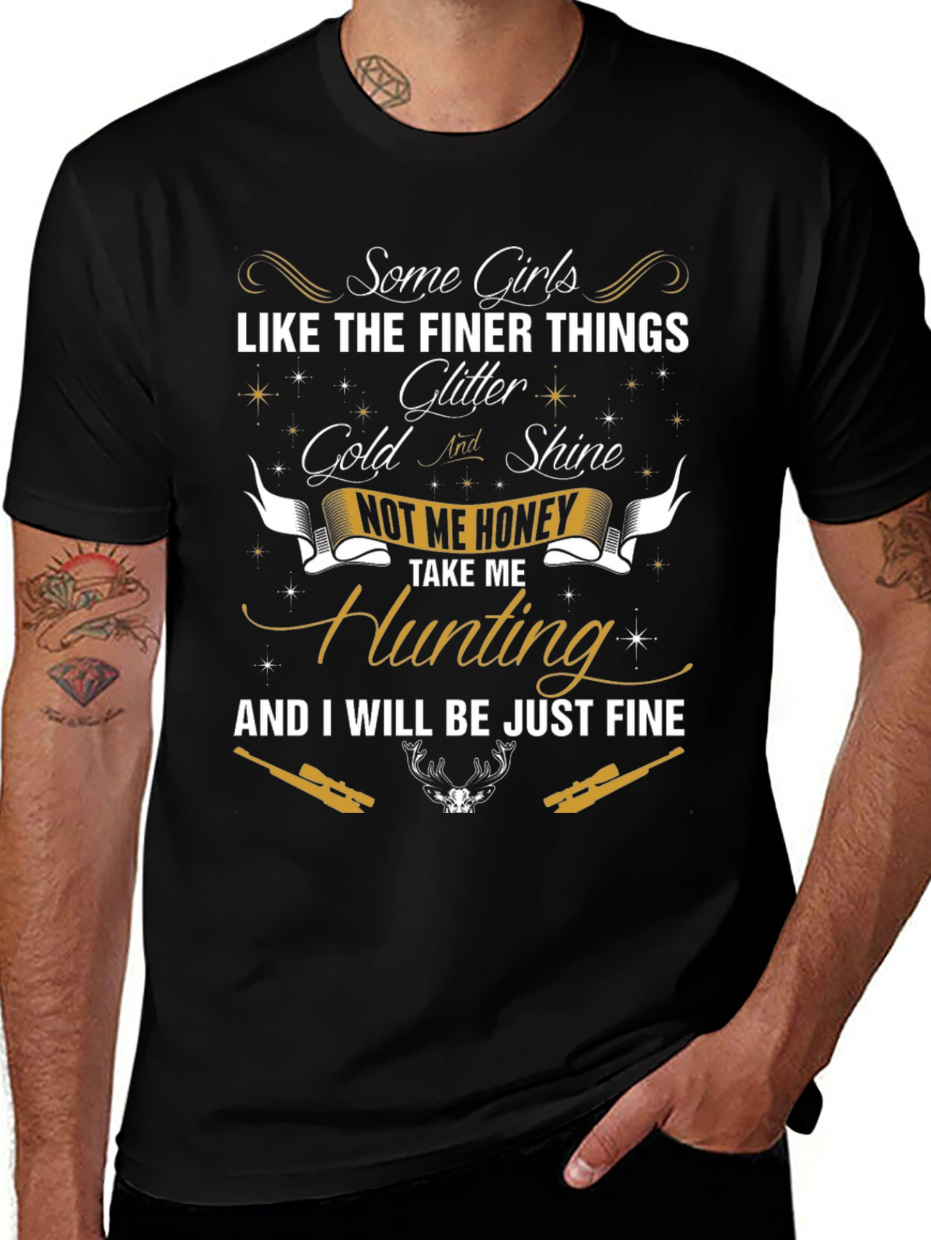 Hunting Graphic Tee: Some Girls Like Finer Things