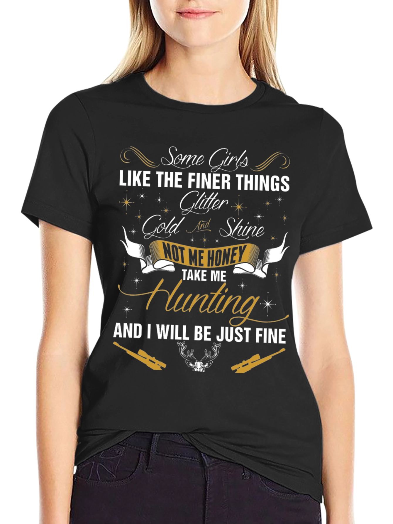 Hunting Graphic Tee: Some Girls Like Finer Things