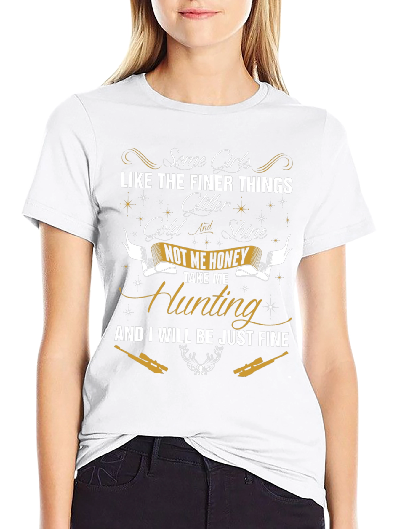 Hunting Graphic Tee: Some Girls Like Finer Things