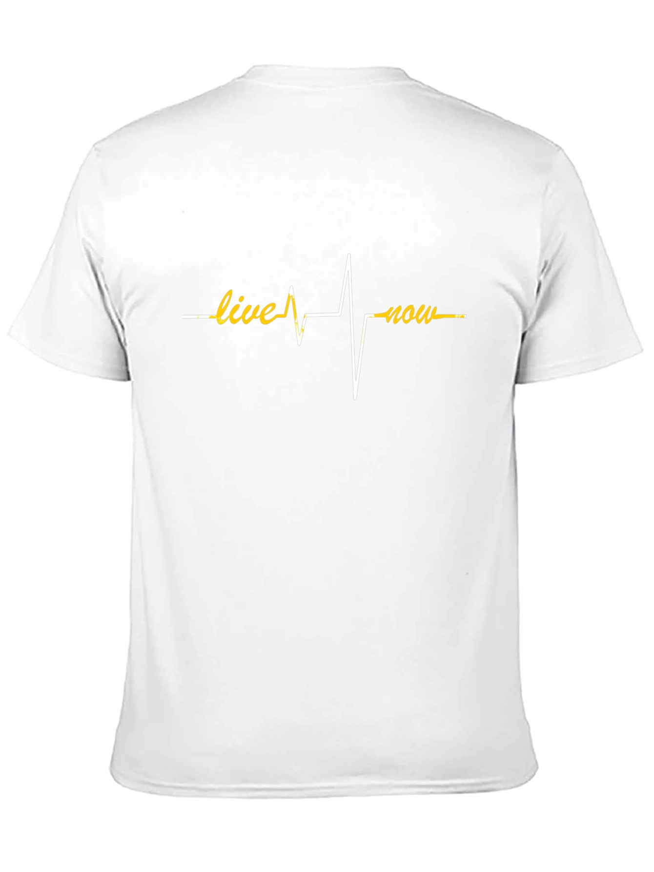 Live Now Heartbeat Graphic Tee - Black Cotton T-Shirt