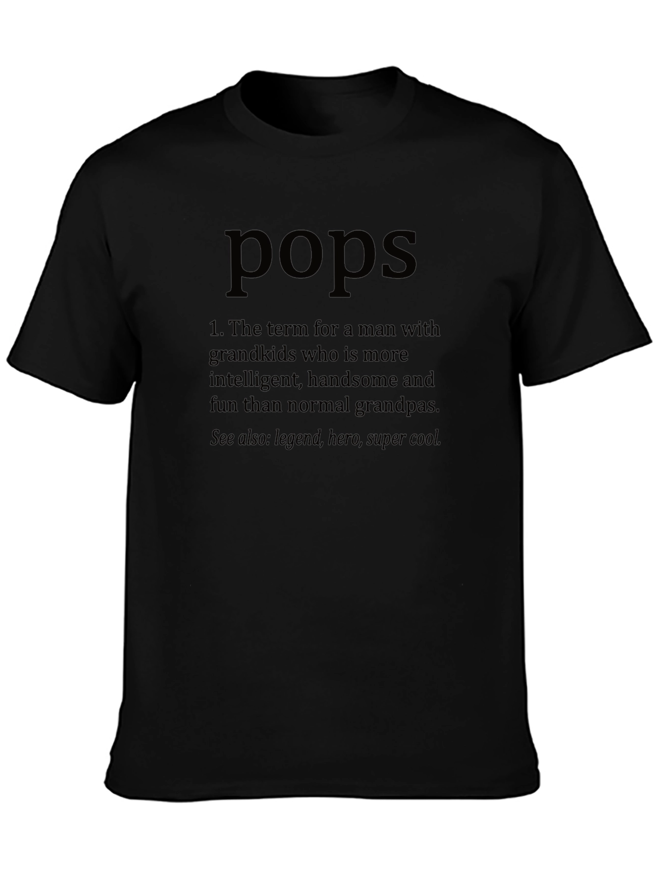 Pops Definition T-Shirt - Funny Grandpa Tee