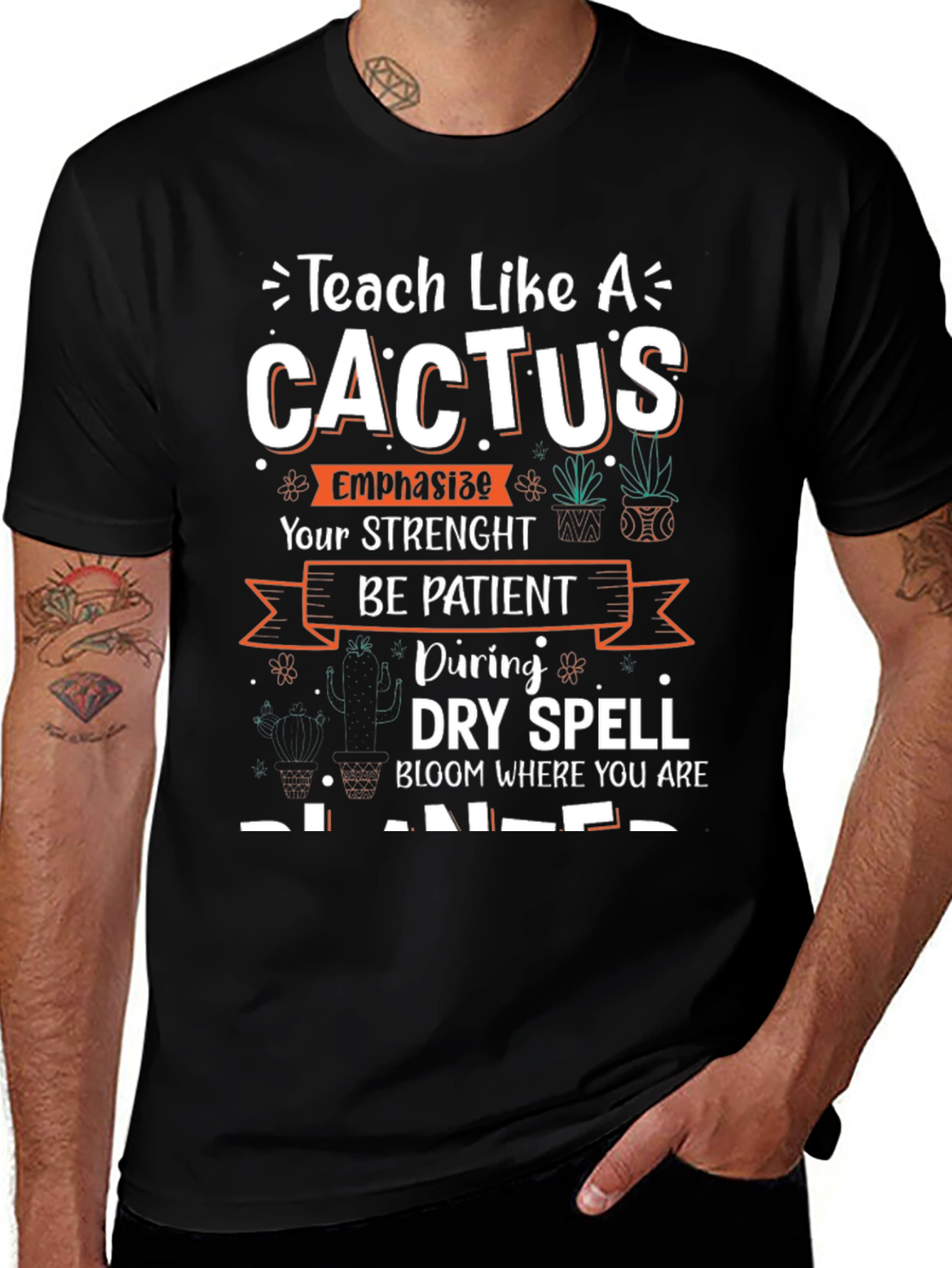 Teach Like a Cactus T-Shirt - Teacher Gift