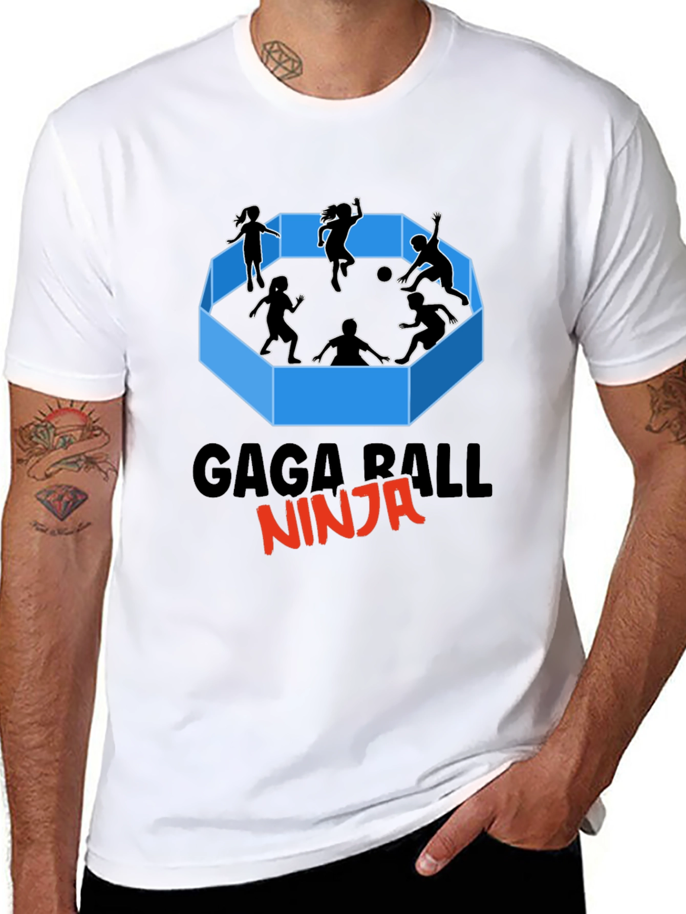 Gaga Ball Ninja Graphic T-Shirt
