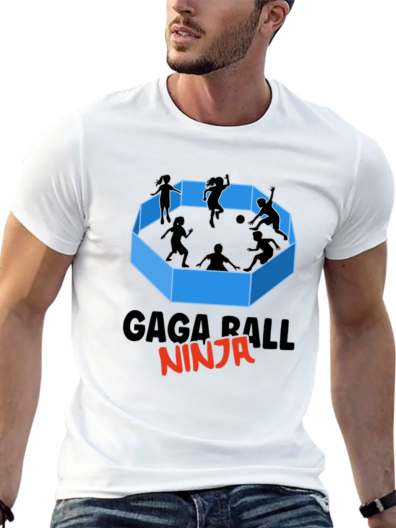 Gaga Ball Ninja Graphic T-Shirt
