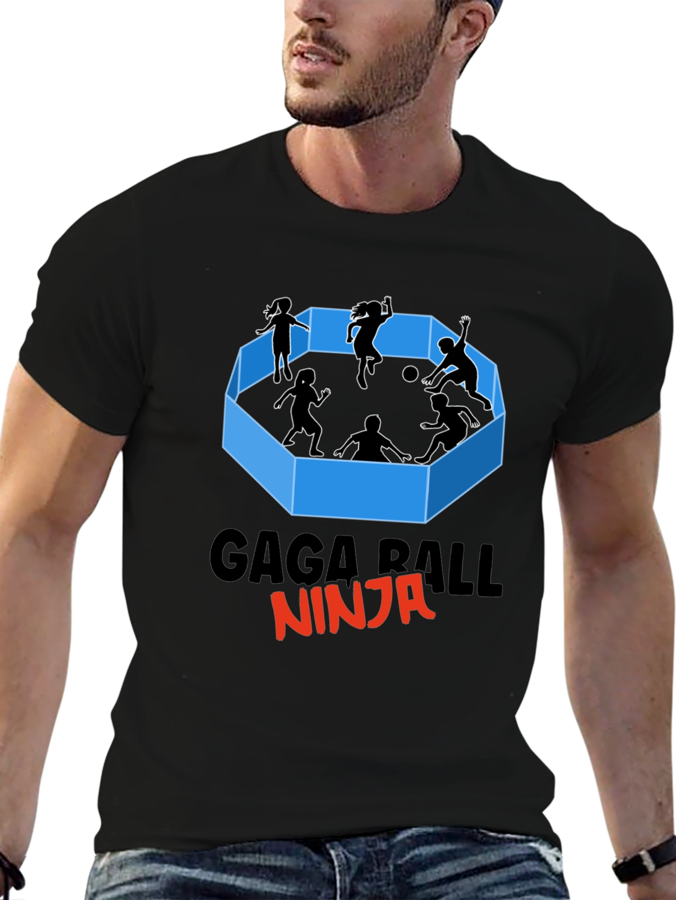 Gaga Ball Ninja Graphic T-Shirt