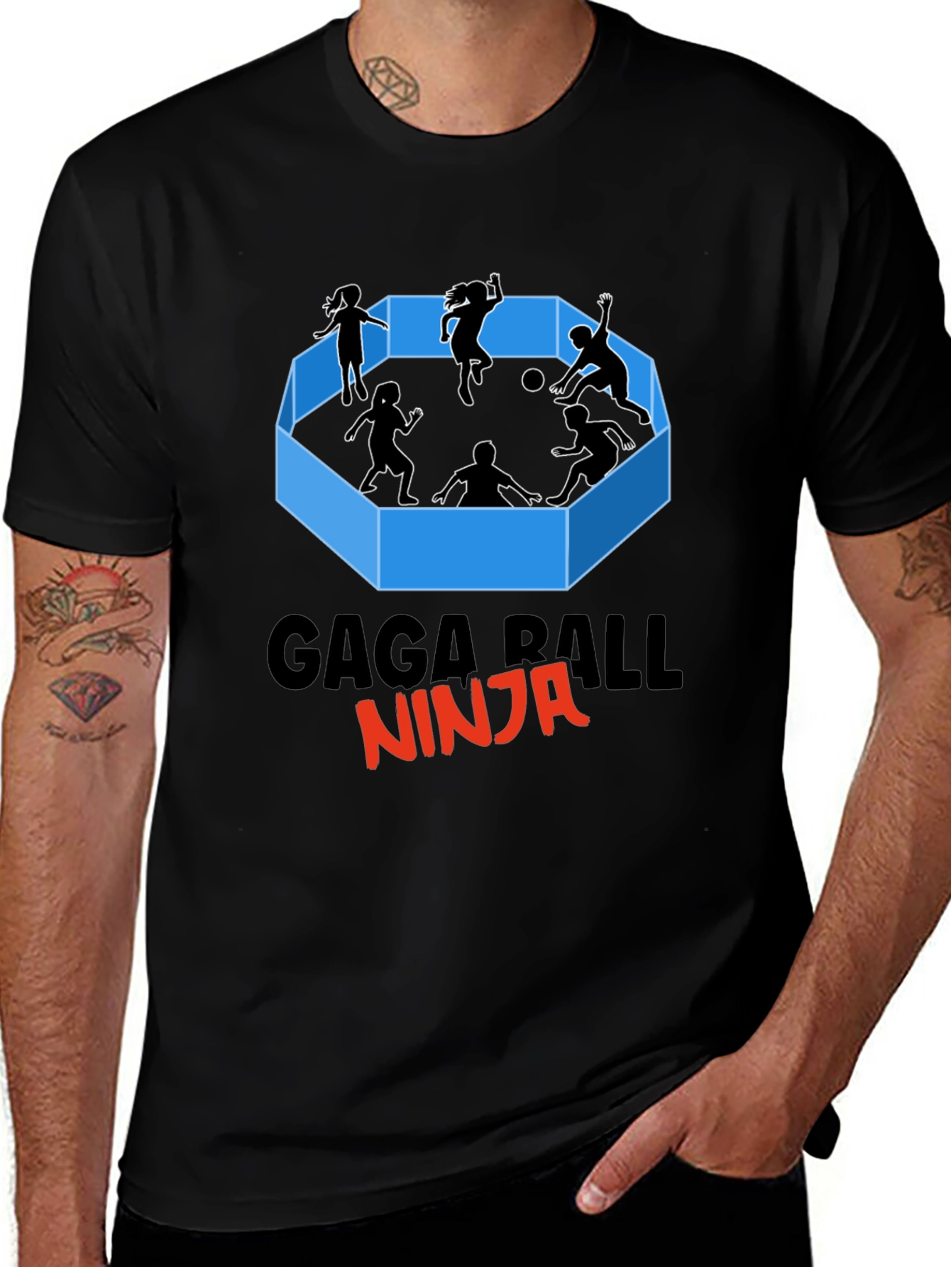 Gaga Ball Ninja Graphic T-Shirt