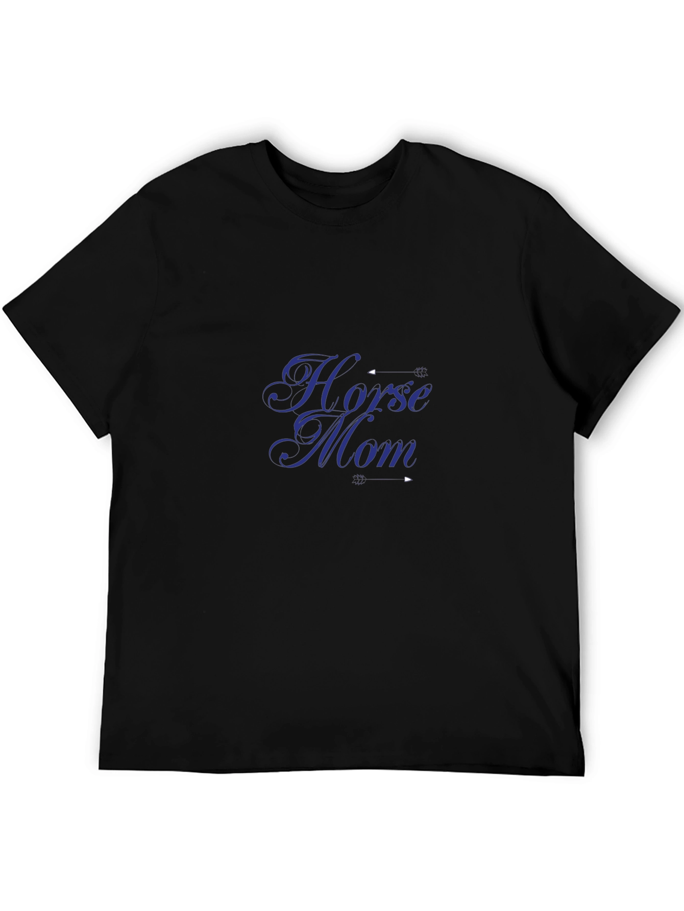Horse Mom Black T-Shirt
