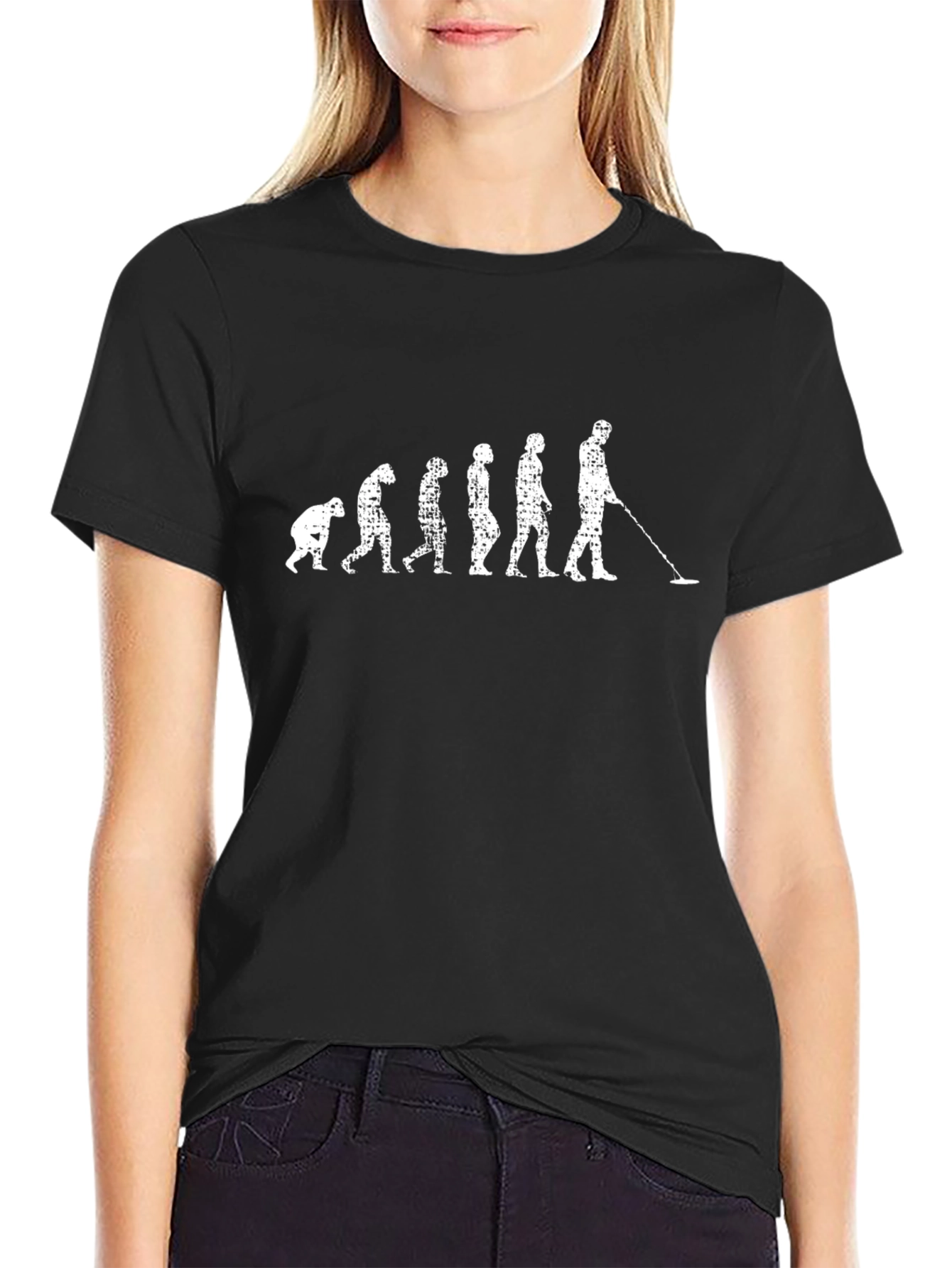 Evolution of Metal Detecting Black T-Shirt