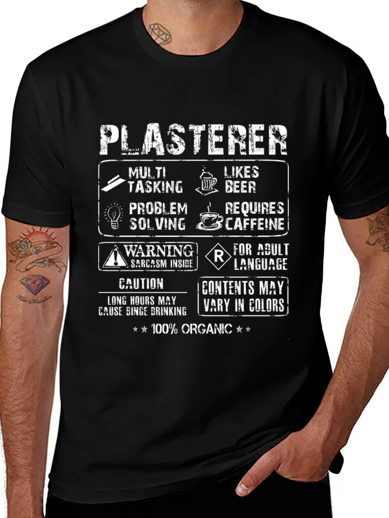Plasterer Multitasking Humor T-Shirt