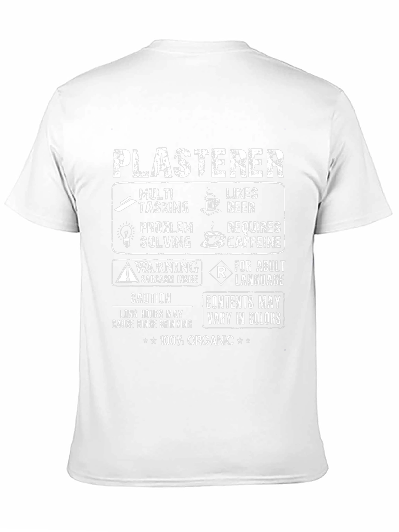 Plasterer Multitasking Humor T-Shirt