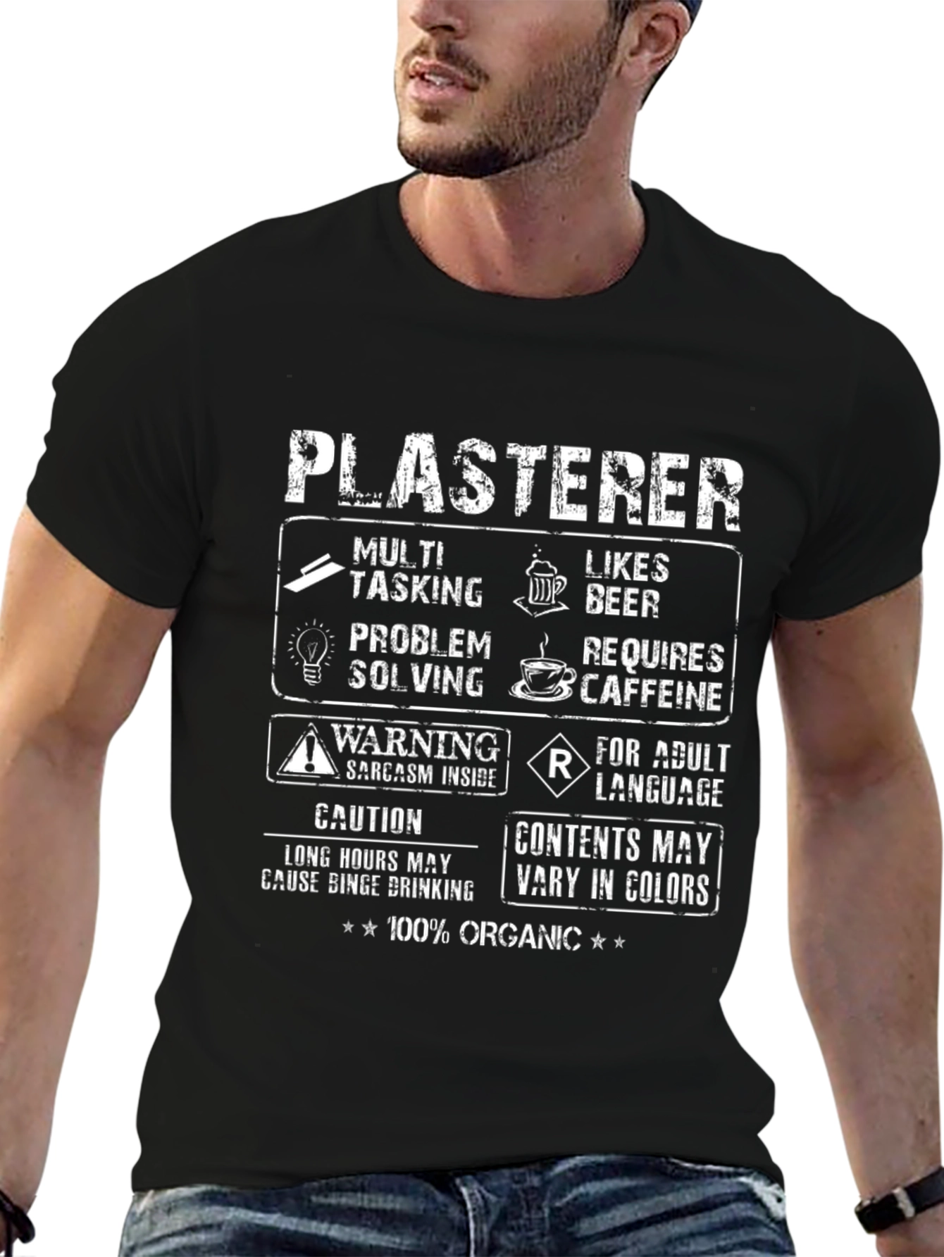 Plasterer Multitasking Humor T-Shirt