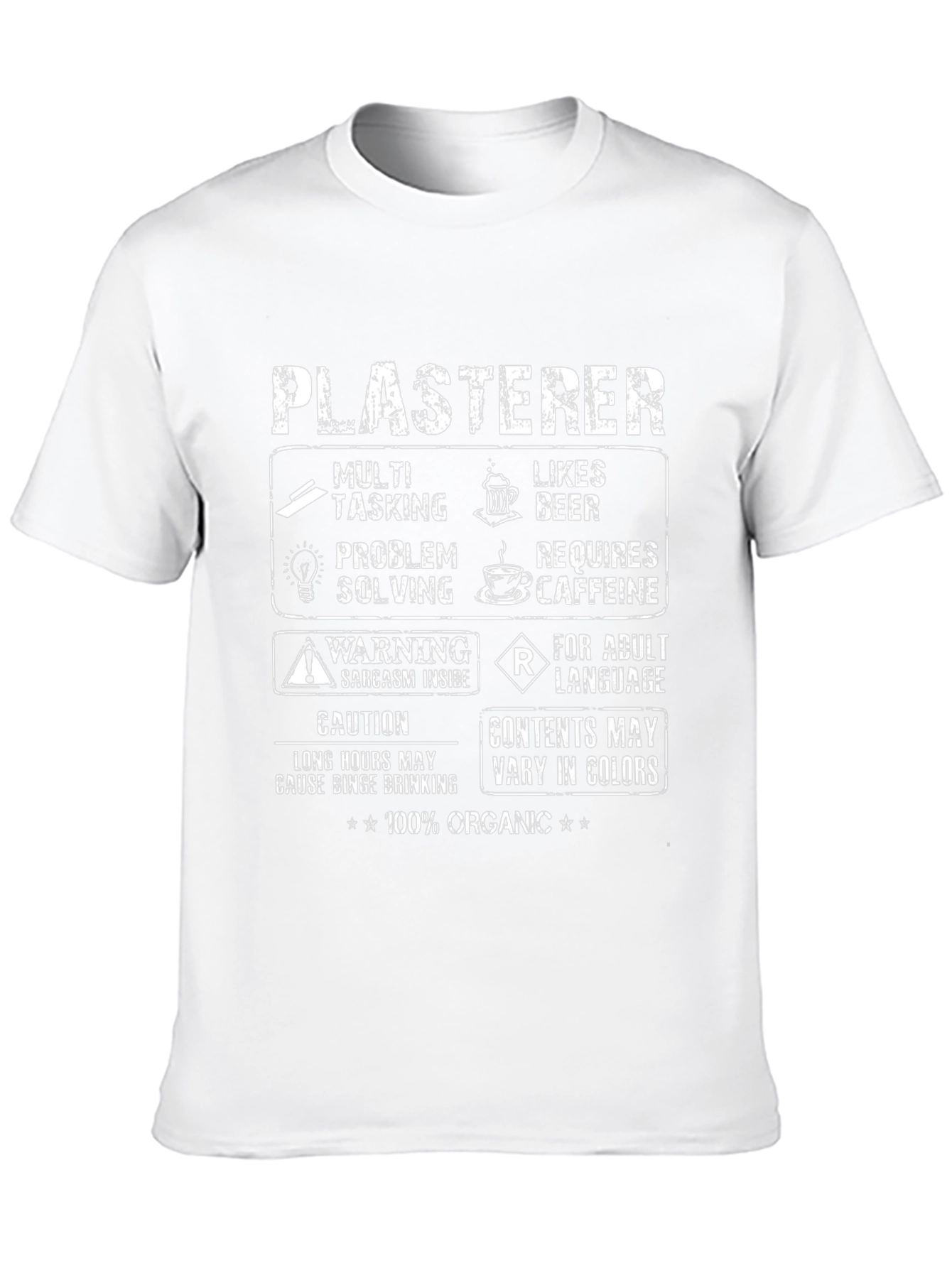 Plasterer Multitasking Humor T-Shirt