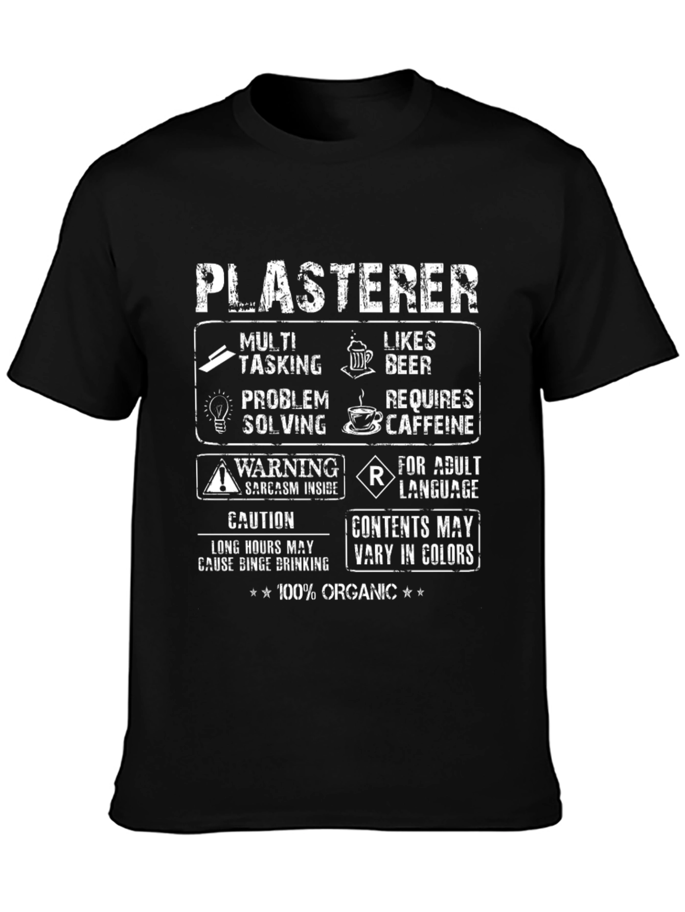 Plasterer Multitasking Humor T-Shirt