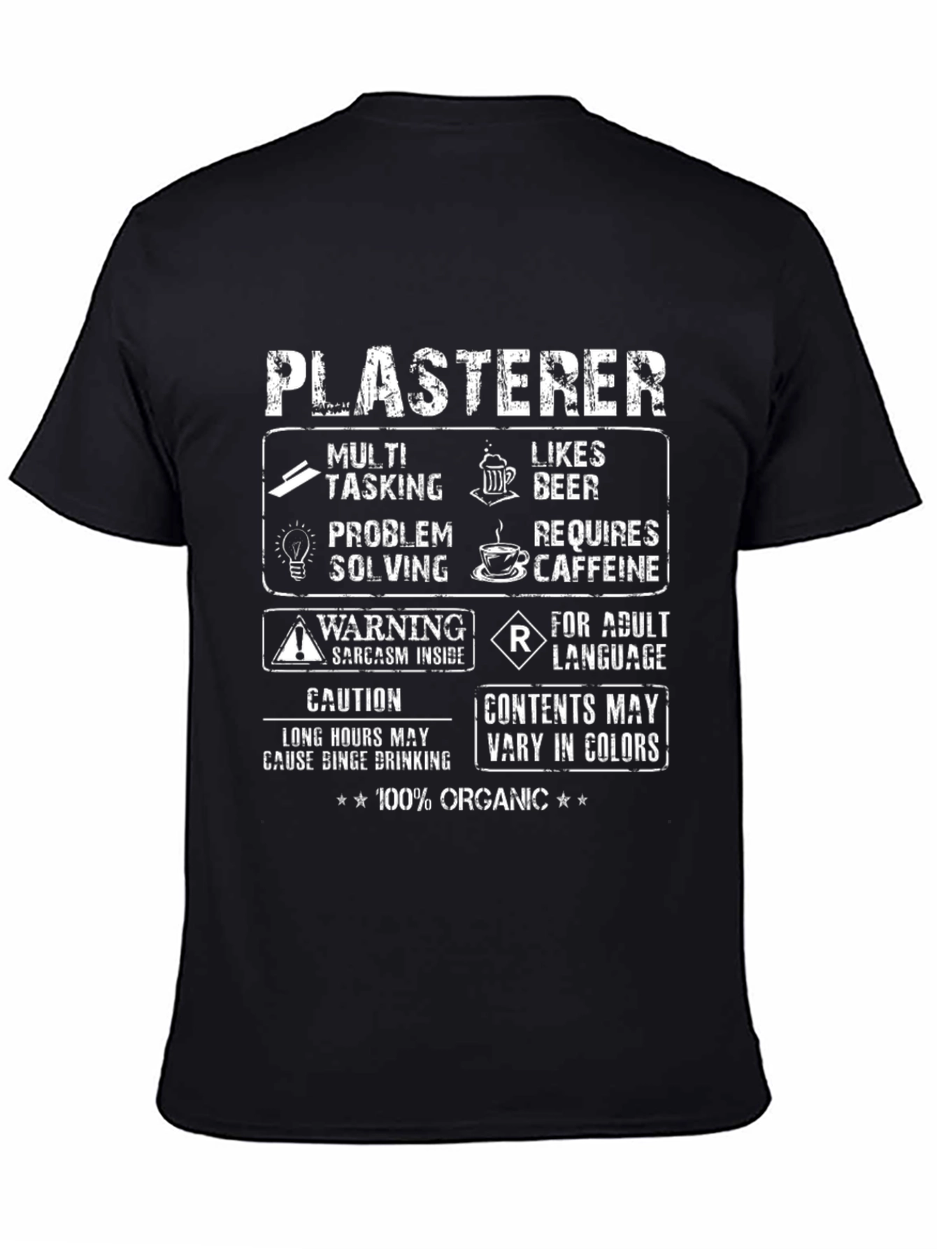 Plasterer Multitasking Humor T-Shirt