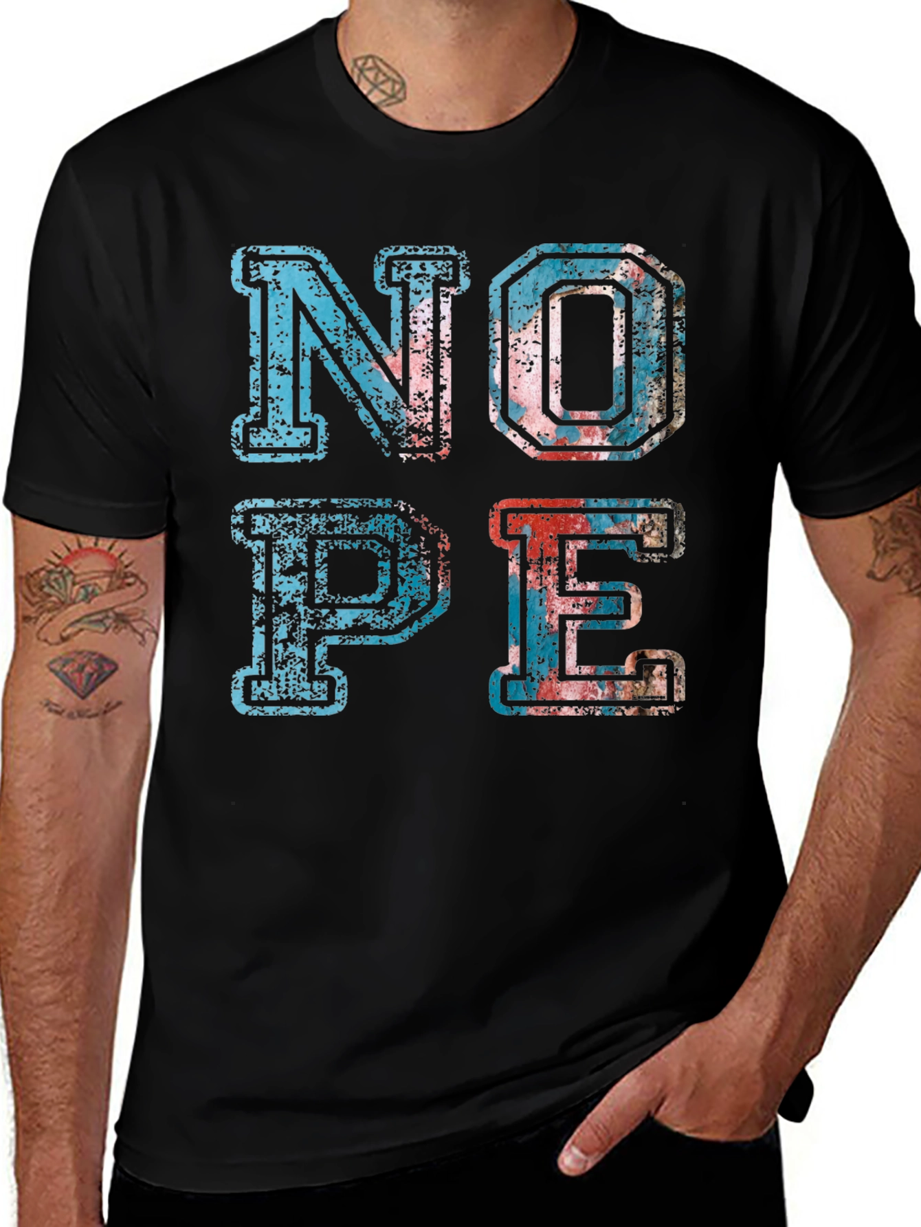 Nope Graphic T-Shirt - Unisex Casual Tee