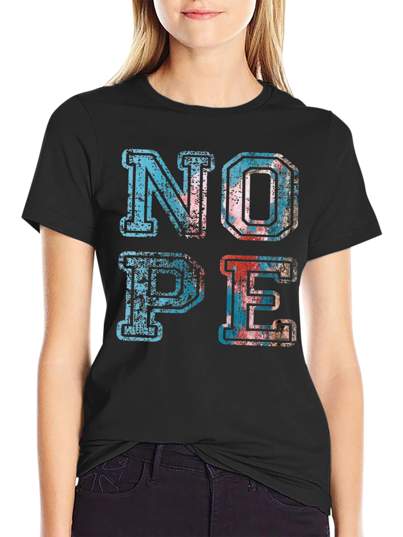 Nope Graphic T-Shirt - Unisex Casual Tee