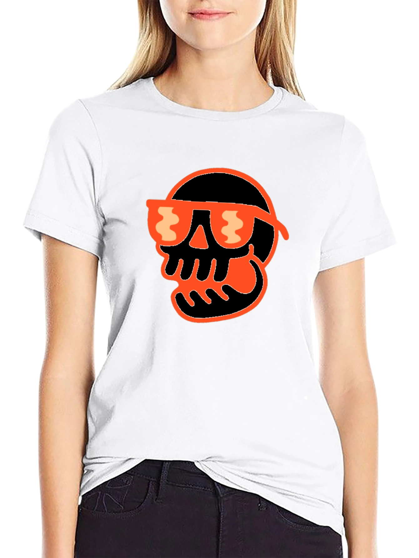 Skull with Sunglasses Graphic T-Shirt