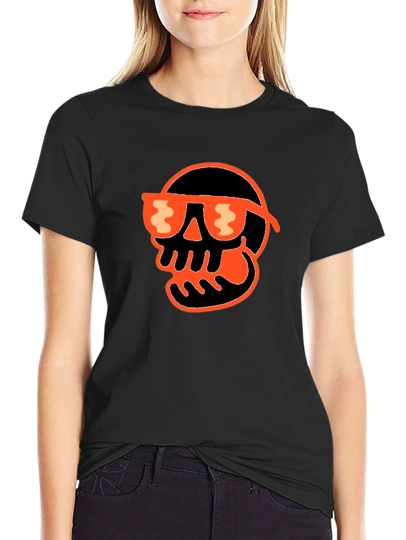 Skull with Sunglasses Graphic T-Shirt