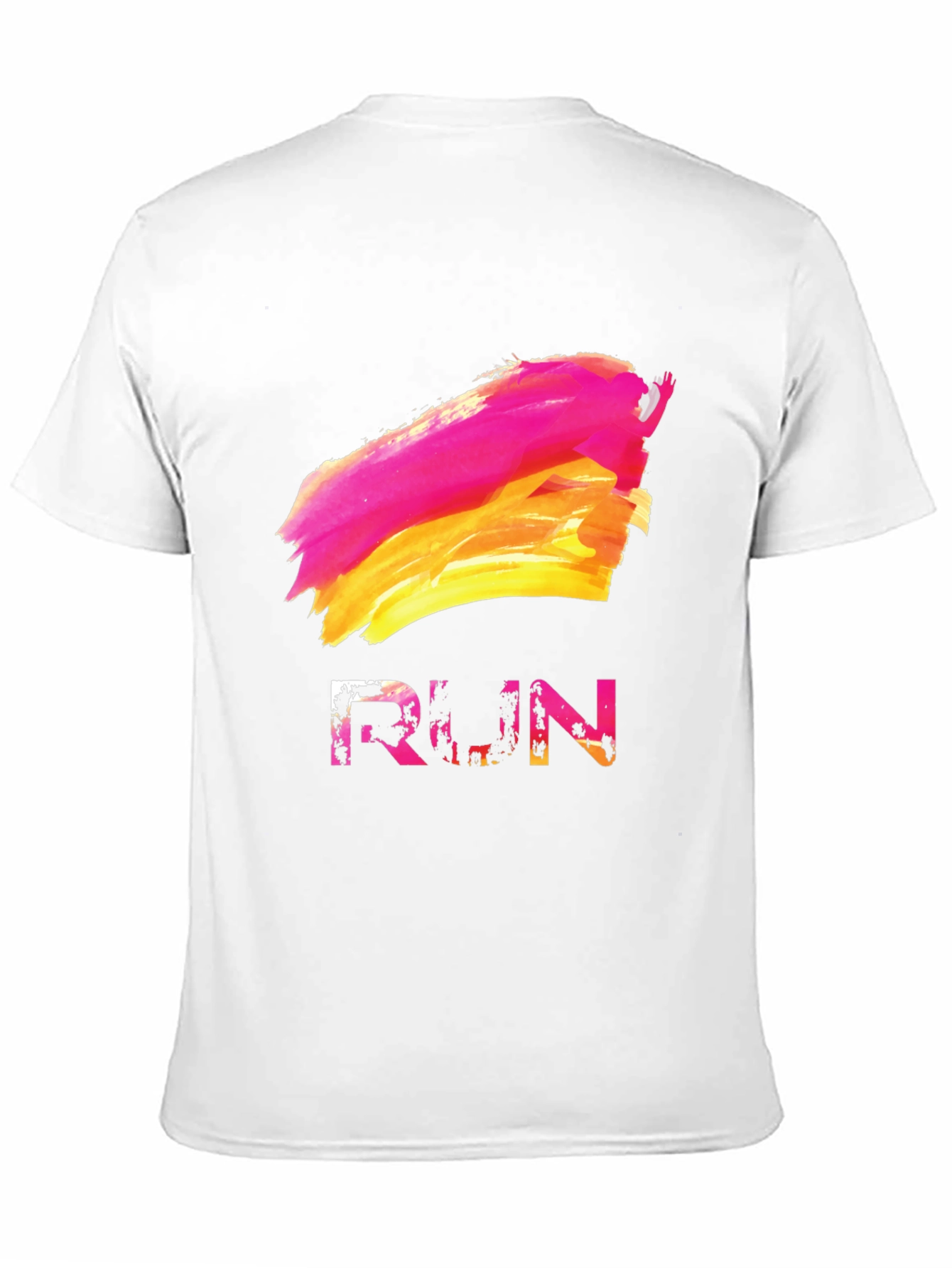Abstract RUN Graphic Tee - Stylish & Unique