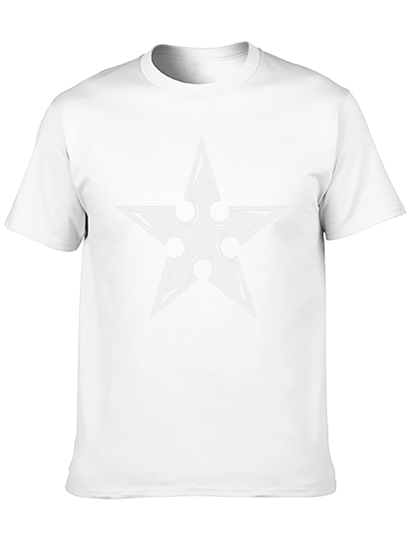 Ninja Star Graphic Tee - Black Cotton Blend