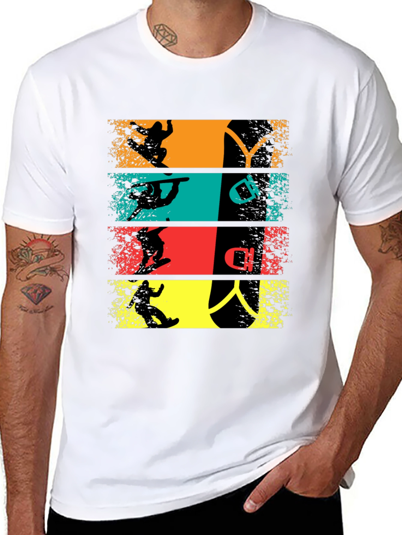 Snowboarder Graphic T-Shirt - Cool Winter Sports Tee