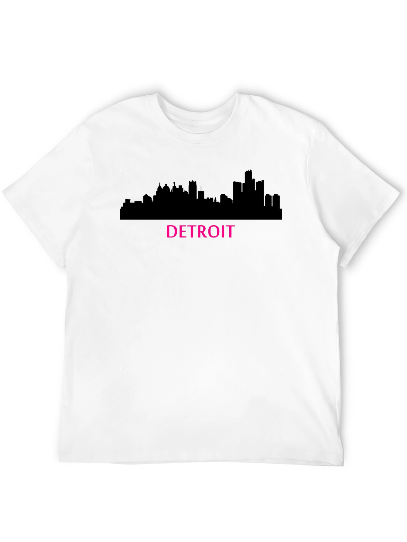 Detroit Skyline Graphic T-Shirt - Black