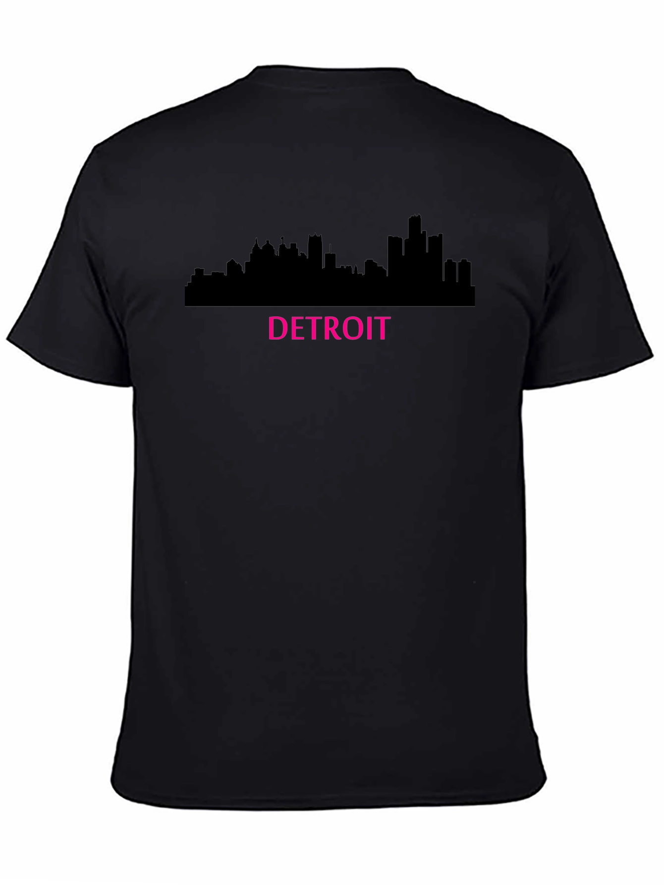 Detroit Skyline Graphic T-Shirt - Black