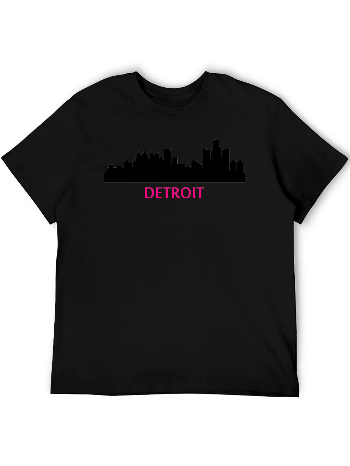 Detroit Skyline Graphic T-Shirt - Black