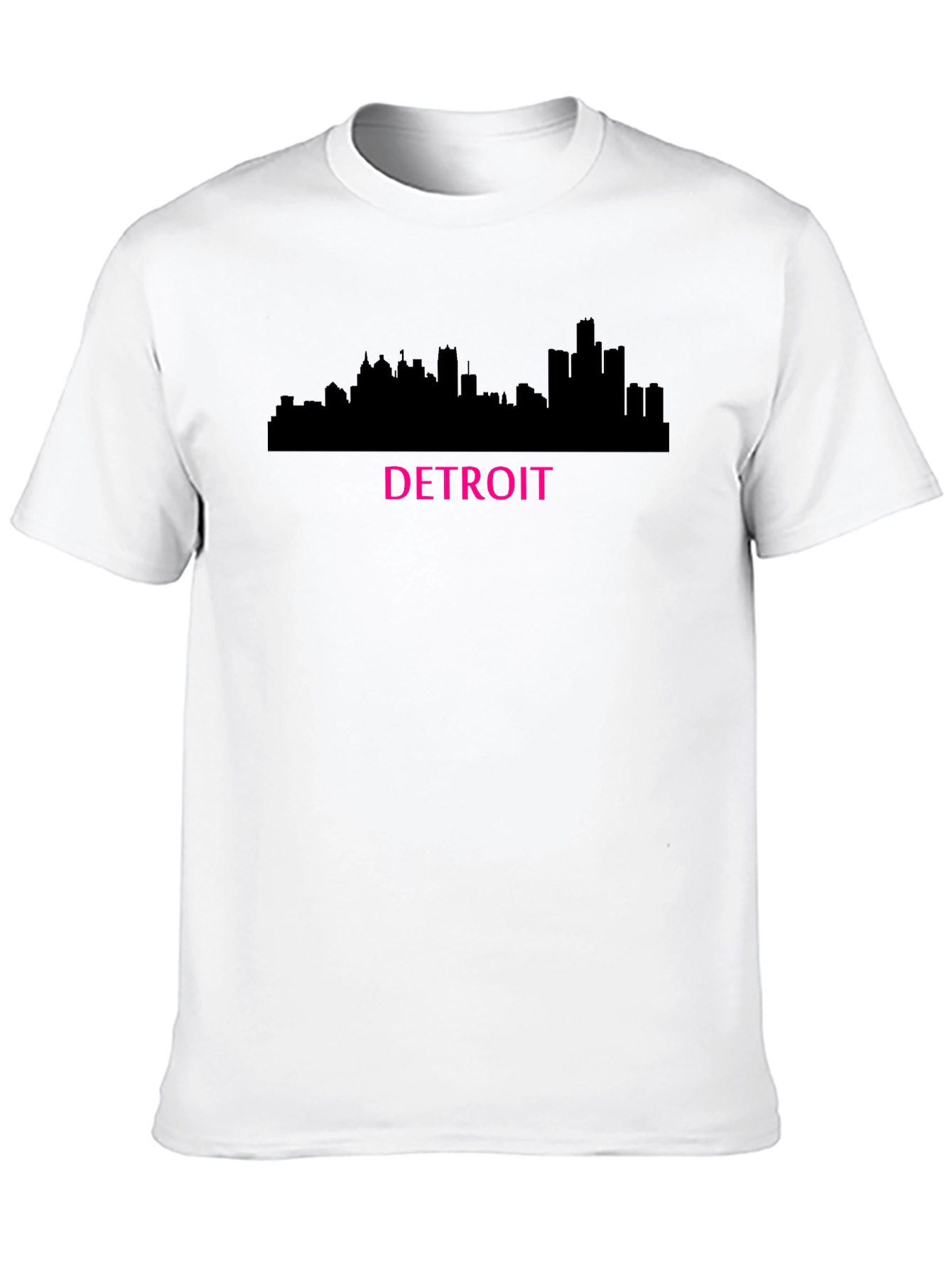 Detroit Skyline Graphic T-Shirt - Black