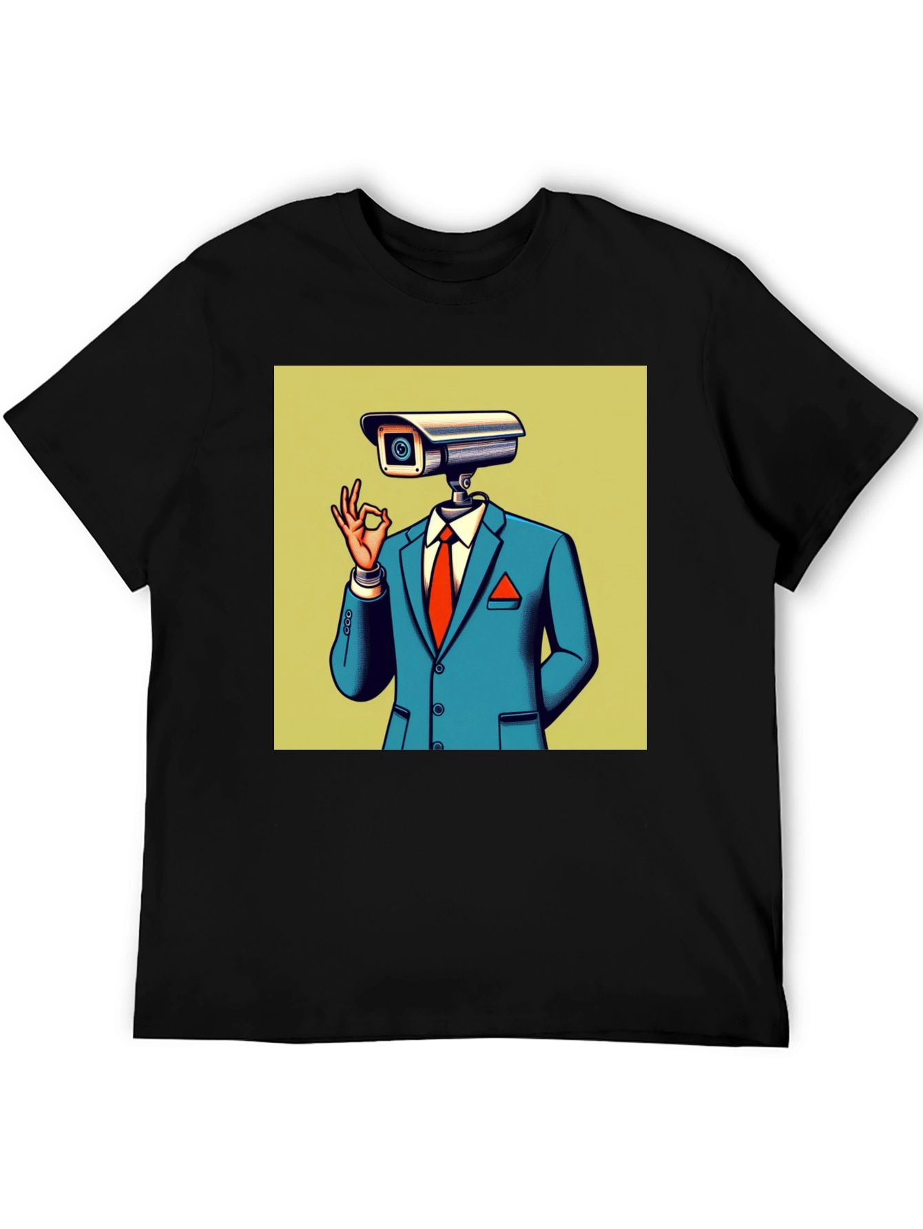 Surveillance Camera Man T-Shirt - Modern Graphic Tee