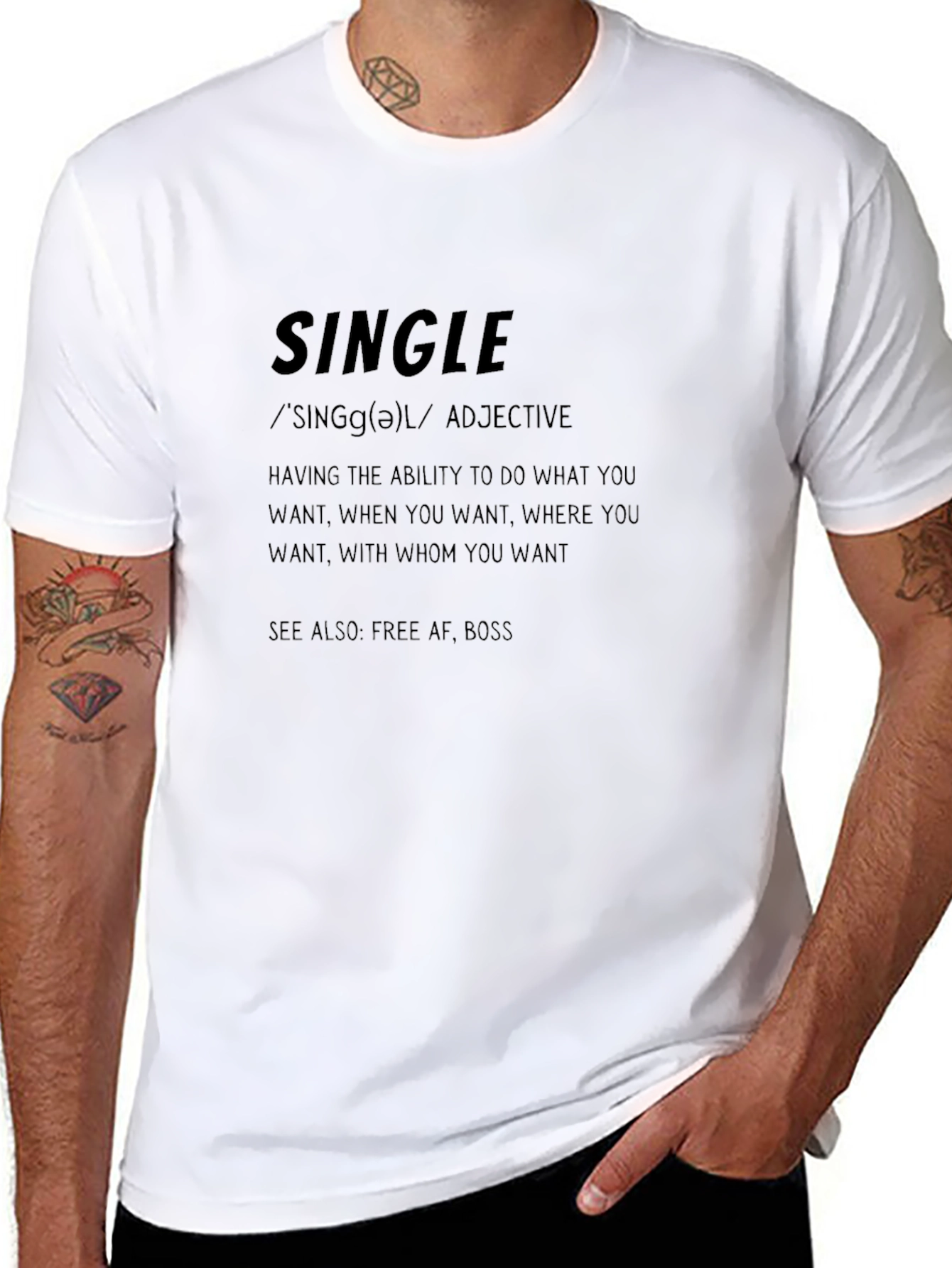 Single Definition Graphic T-Shirt - Freedom & Independence