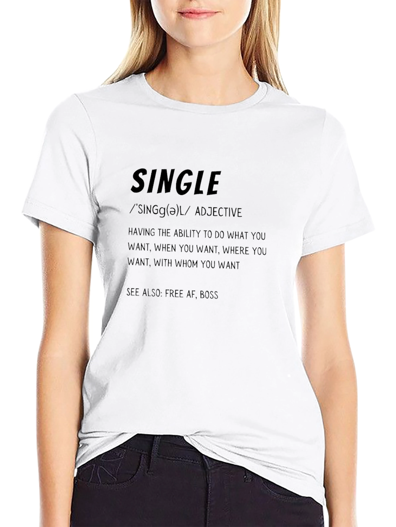 Single Definition Graphic T-Shirt - Freedom & Independence