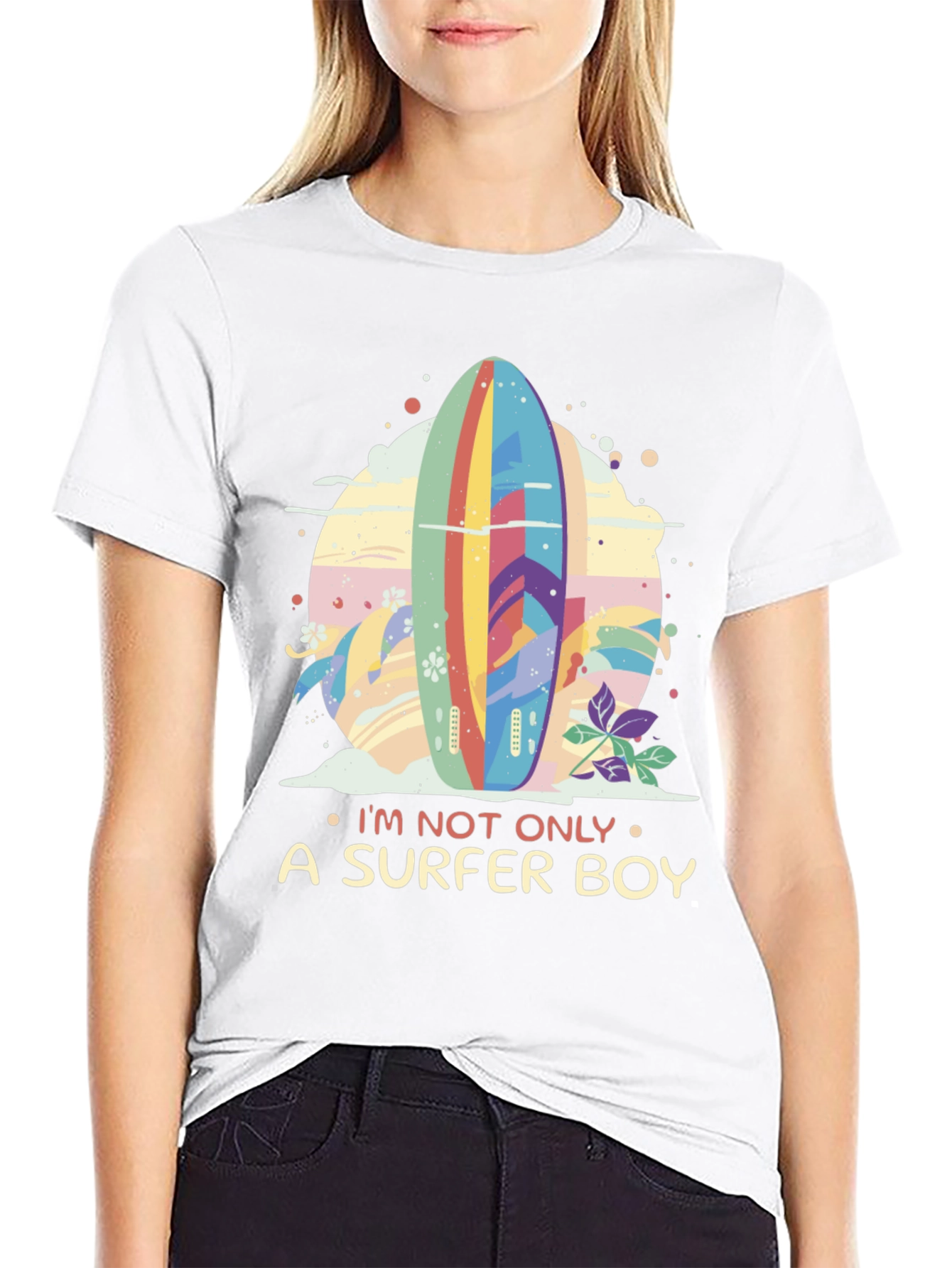 Surfer Boy Graphic Tee - Beach Vibes