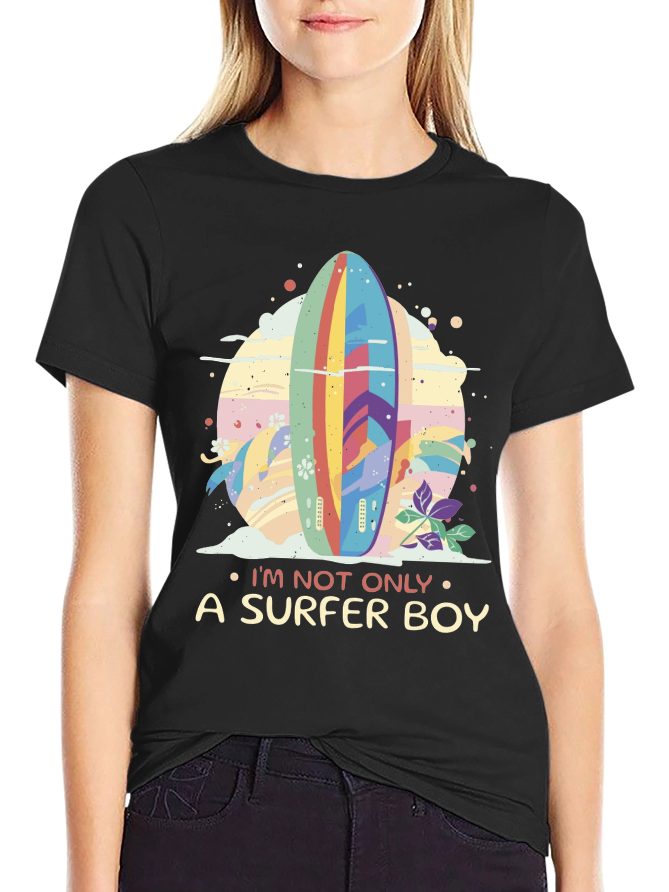 Surfer Boy Graphic Tee - Beach Vibes