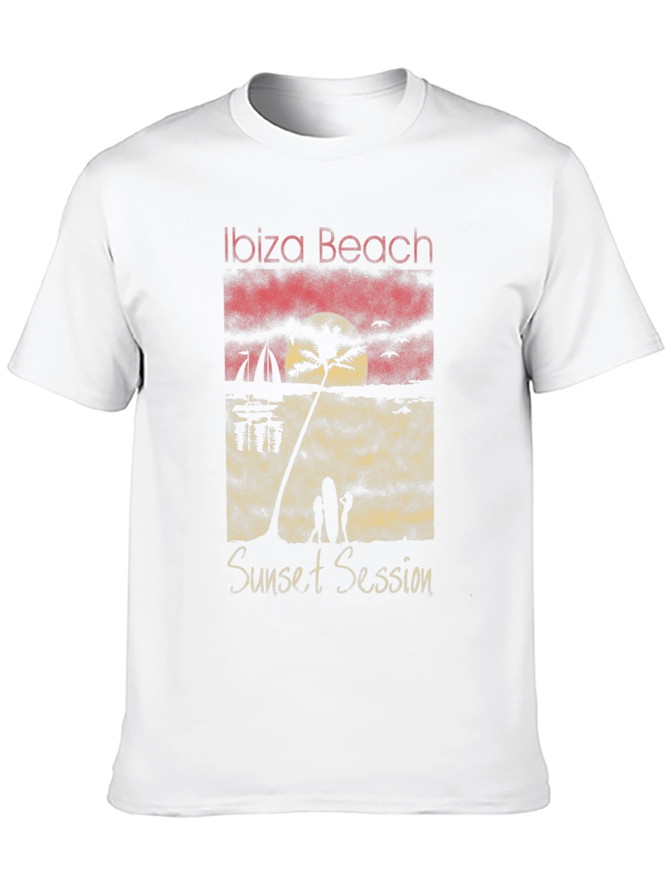 Ibiza Beach Sunset Session Black T-Shirt