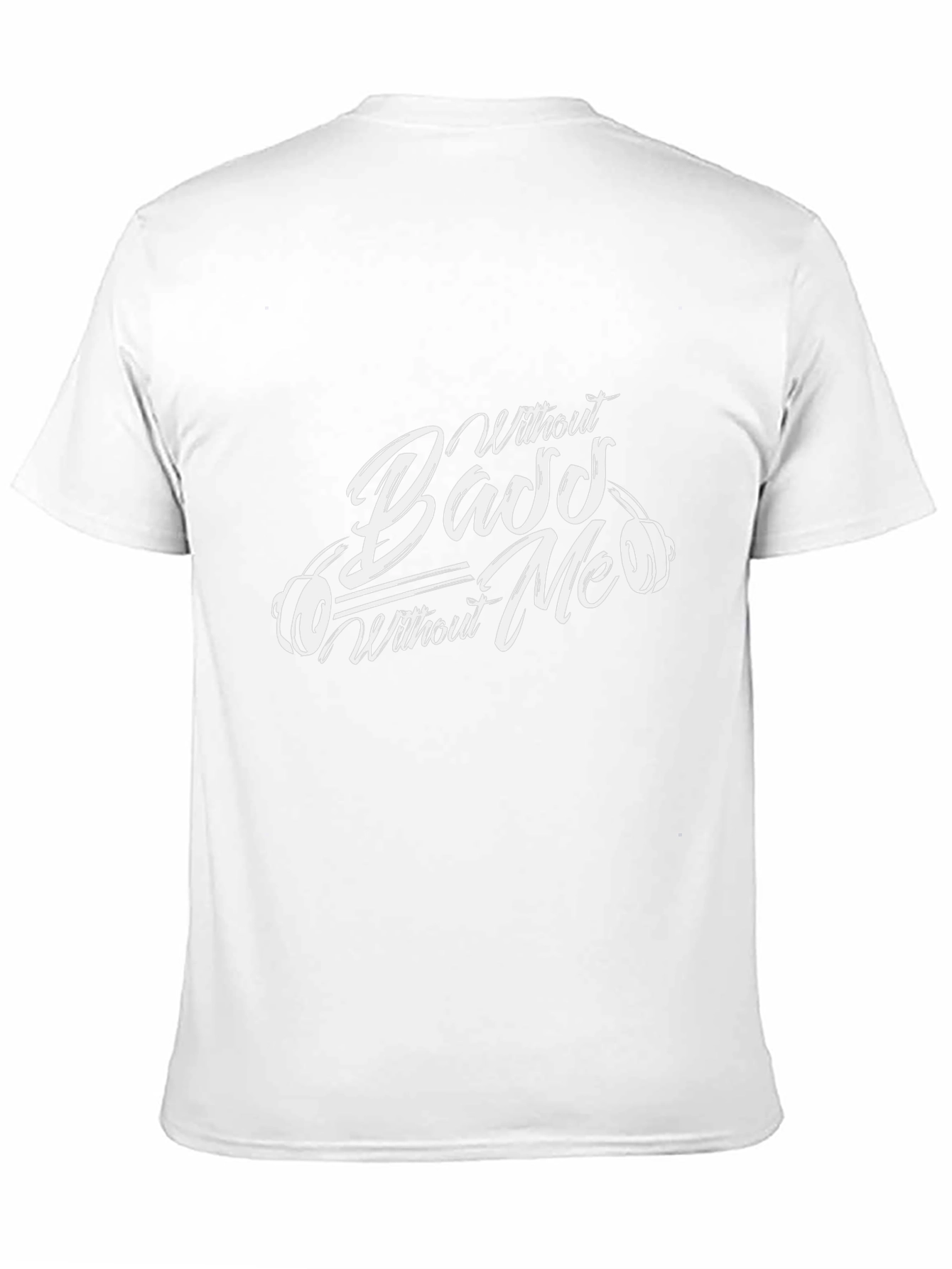 Bass Without Me T-Shirt - Black Graphic Tee