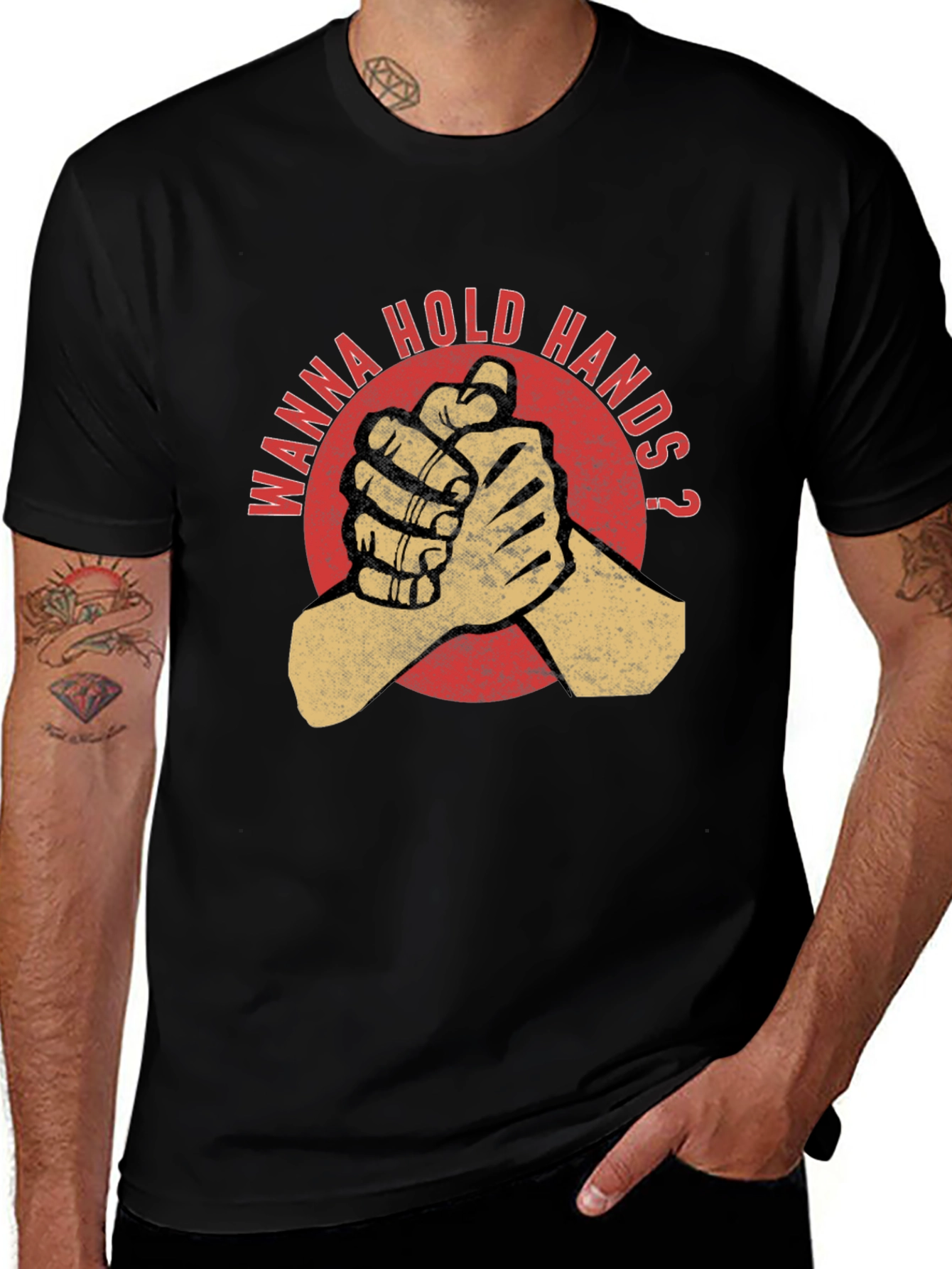 Wanna Hold Hands Graphic T-Shirt