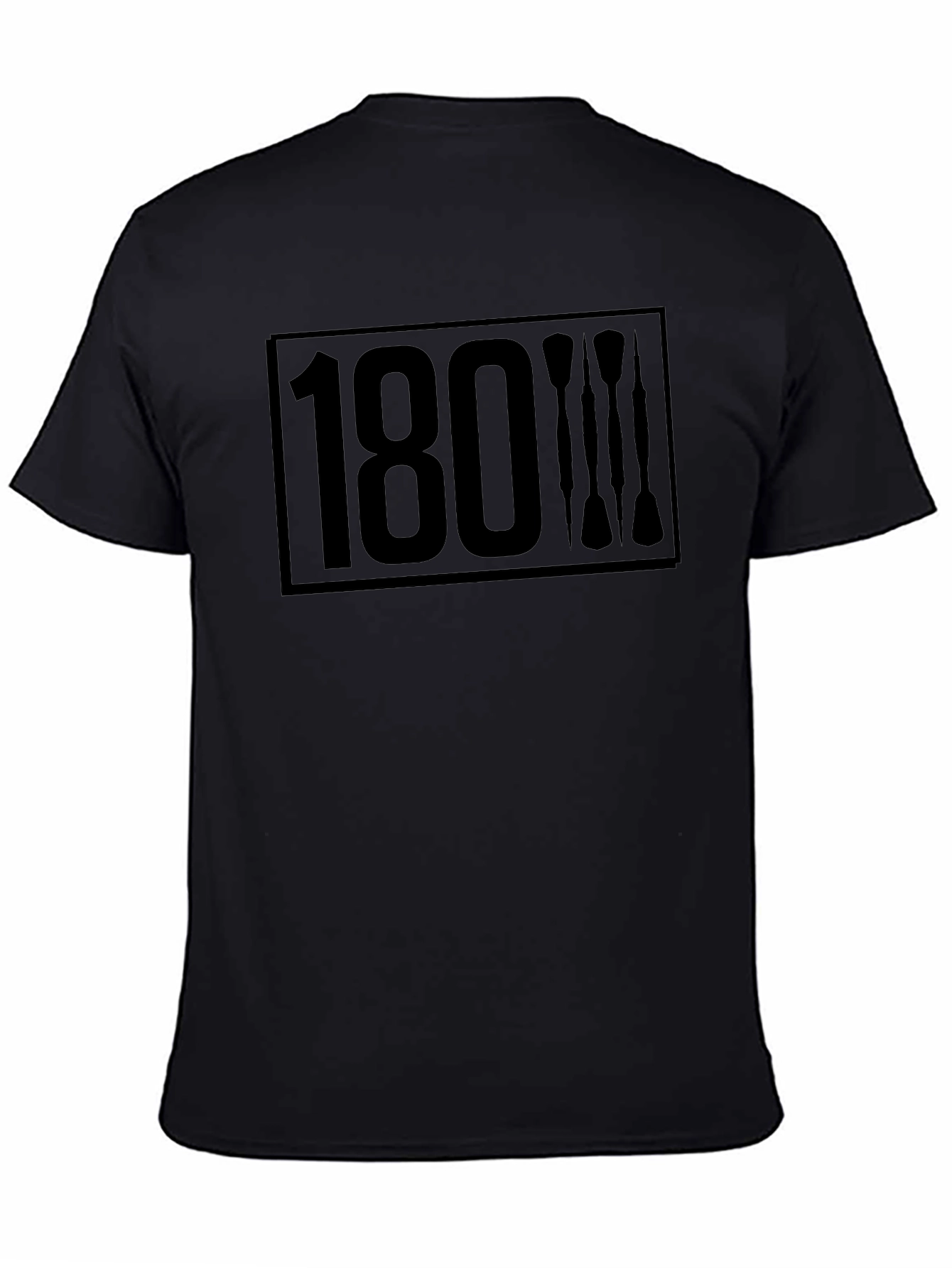 180 Darts Graphic Black T-Shirt