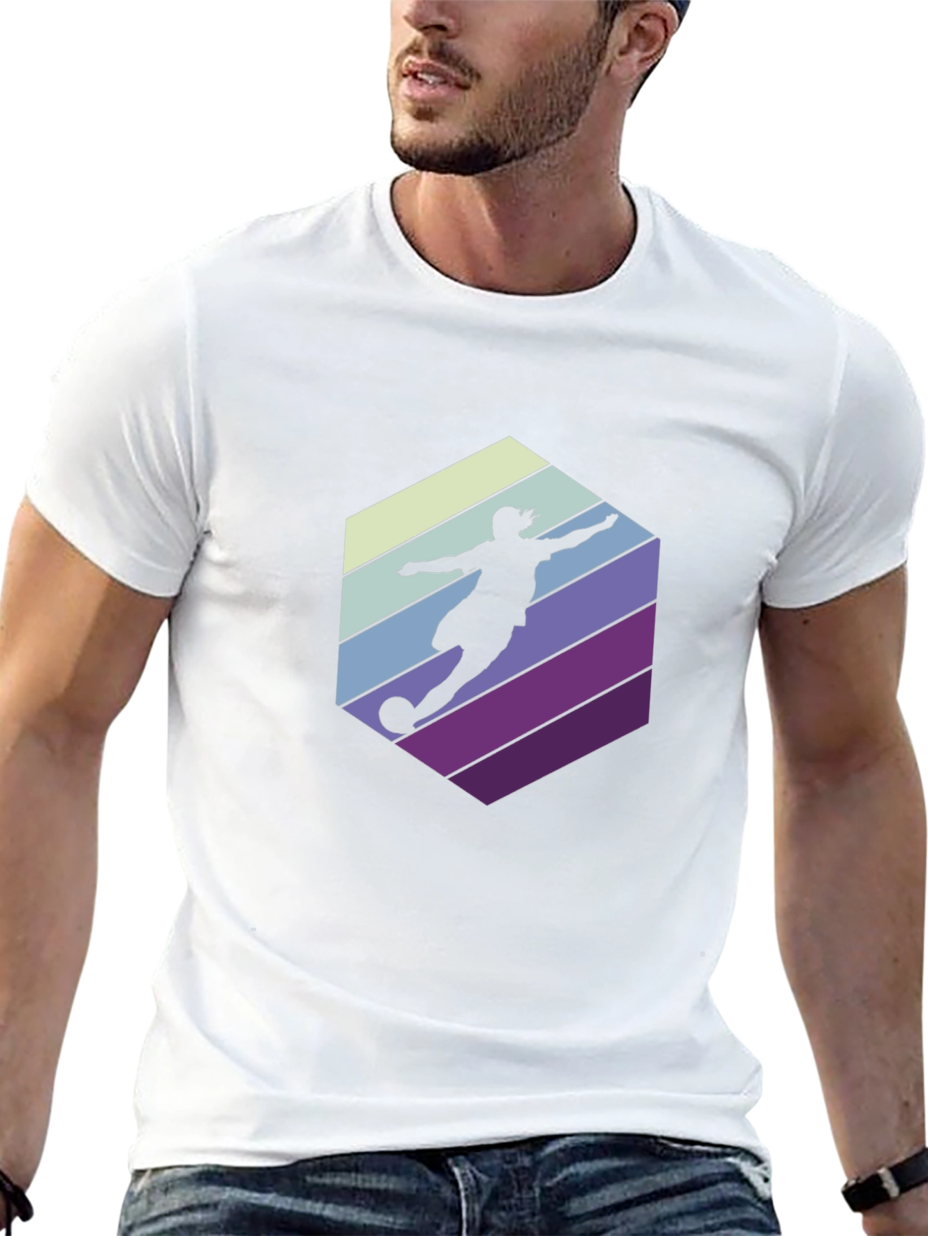 Retro Soccer Silhouette T-Shirt