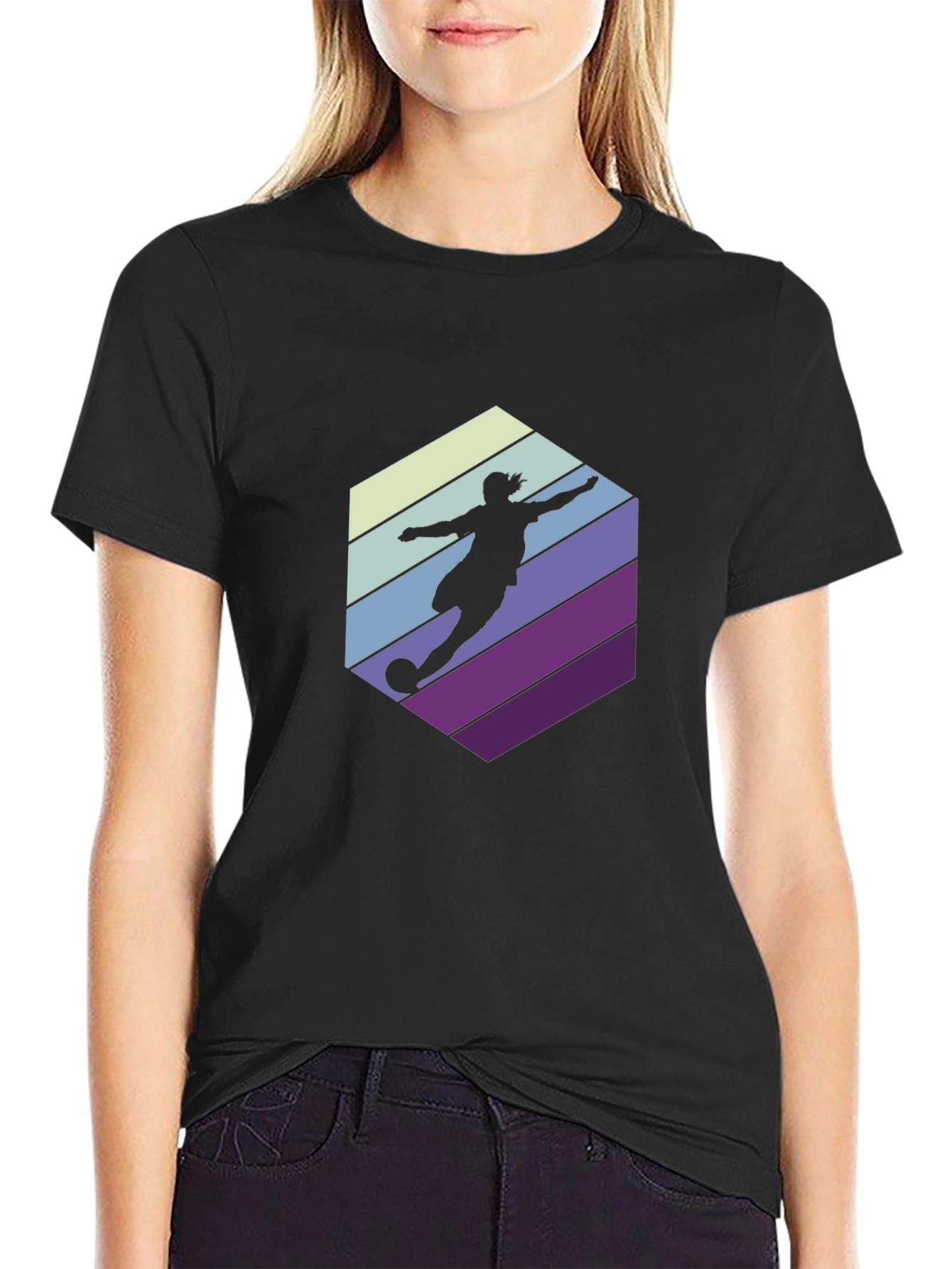 Retro Soccer Silhouette T-Shirt