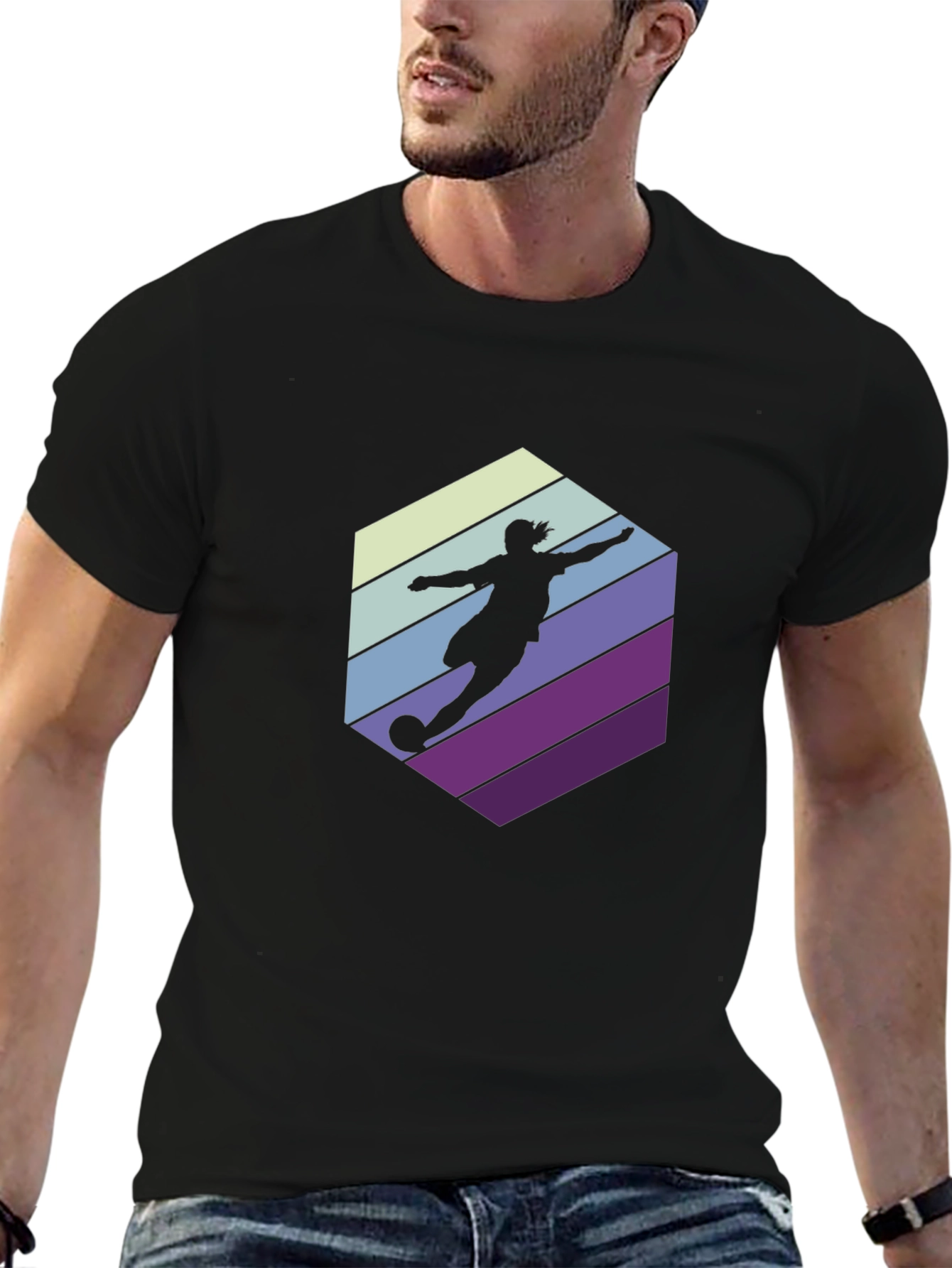 Retro Soccer Silhouette T-Shirt