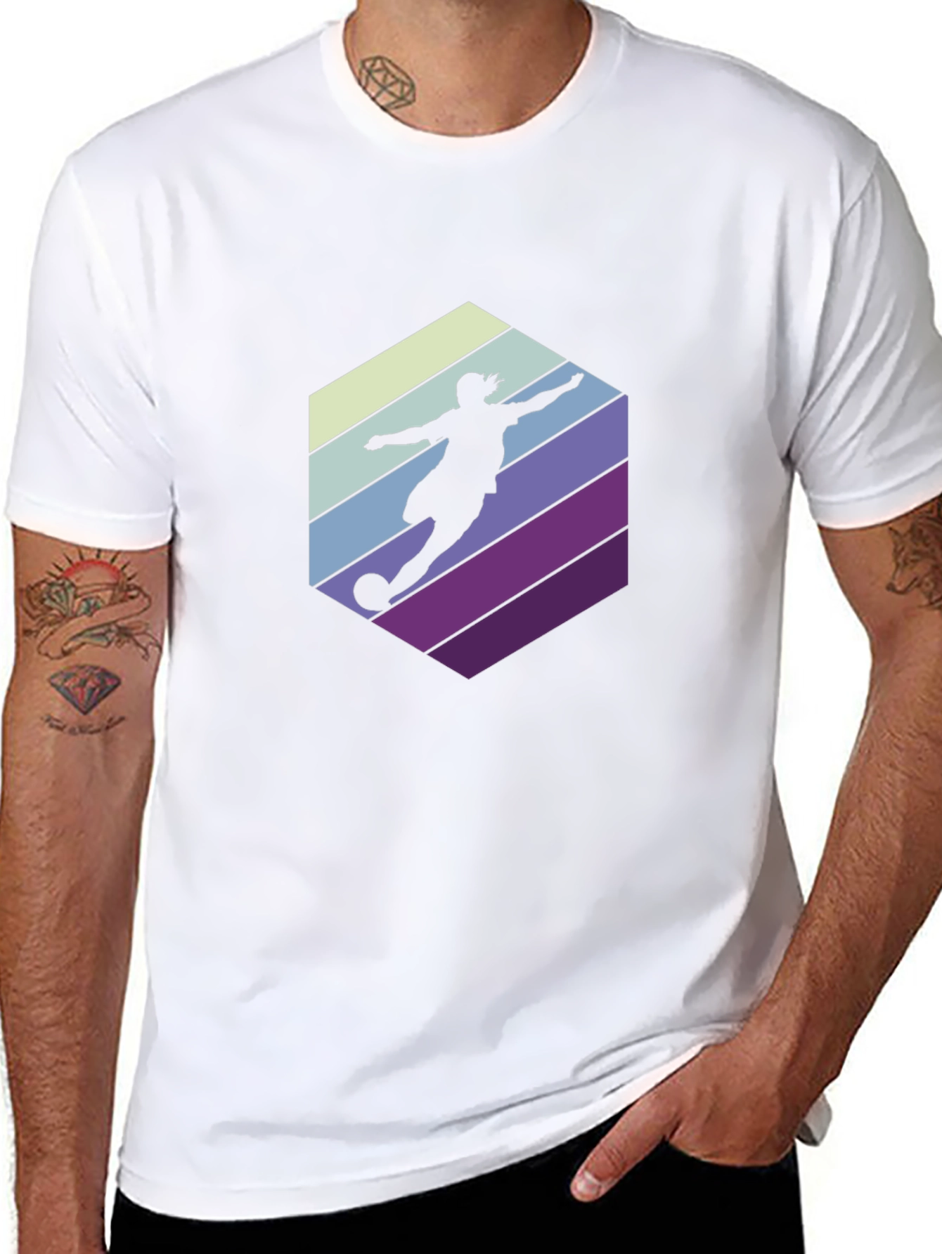 Retro Soccer Silhouette T-Shirt