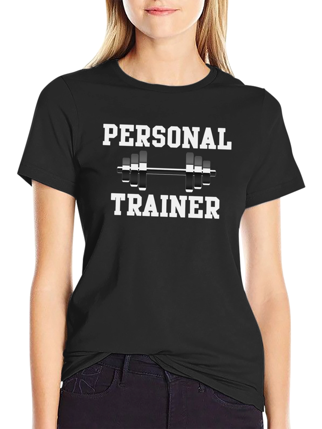 Personal Trainer Black T-Shirt Gym Fitness Workout Tee