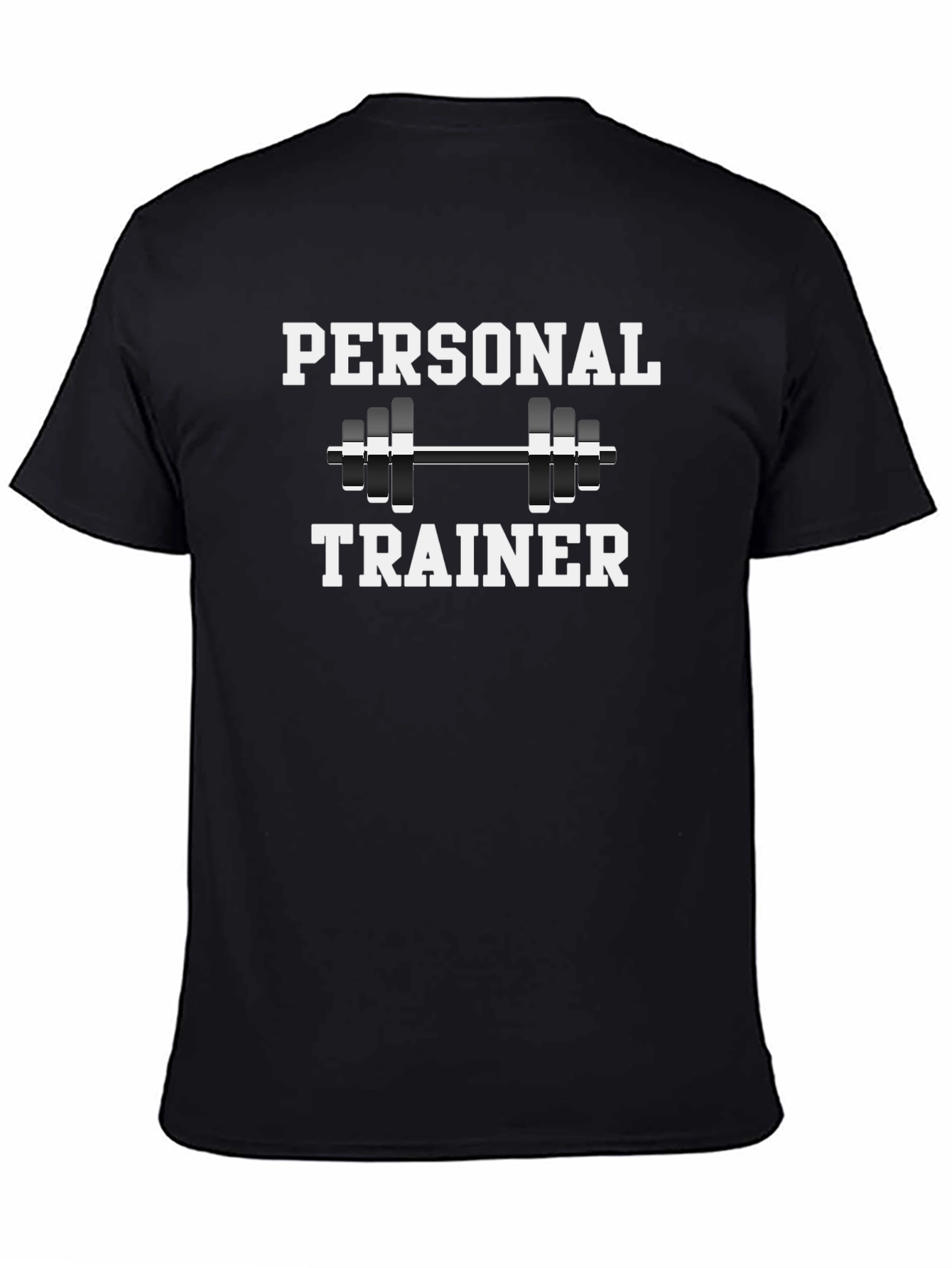 Personal Trainer Black T-Shirt Gym Fitness Workout Tee