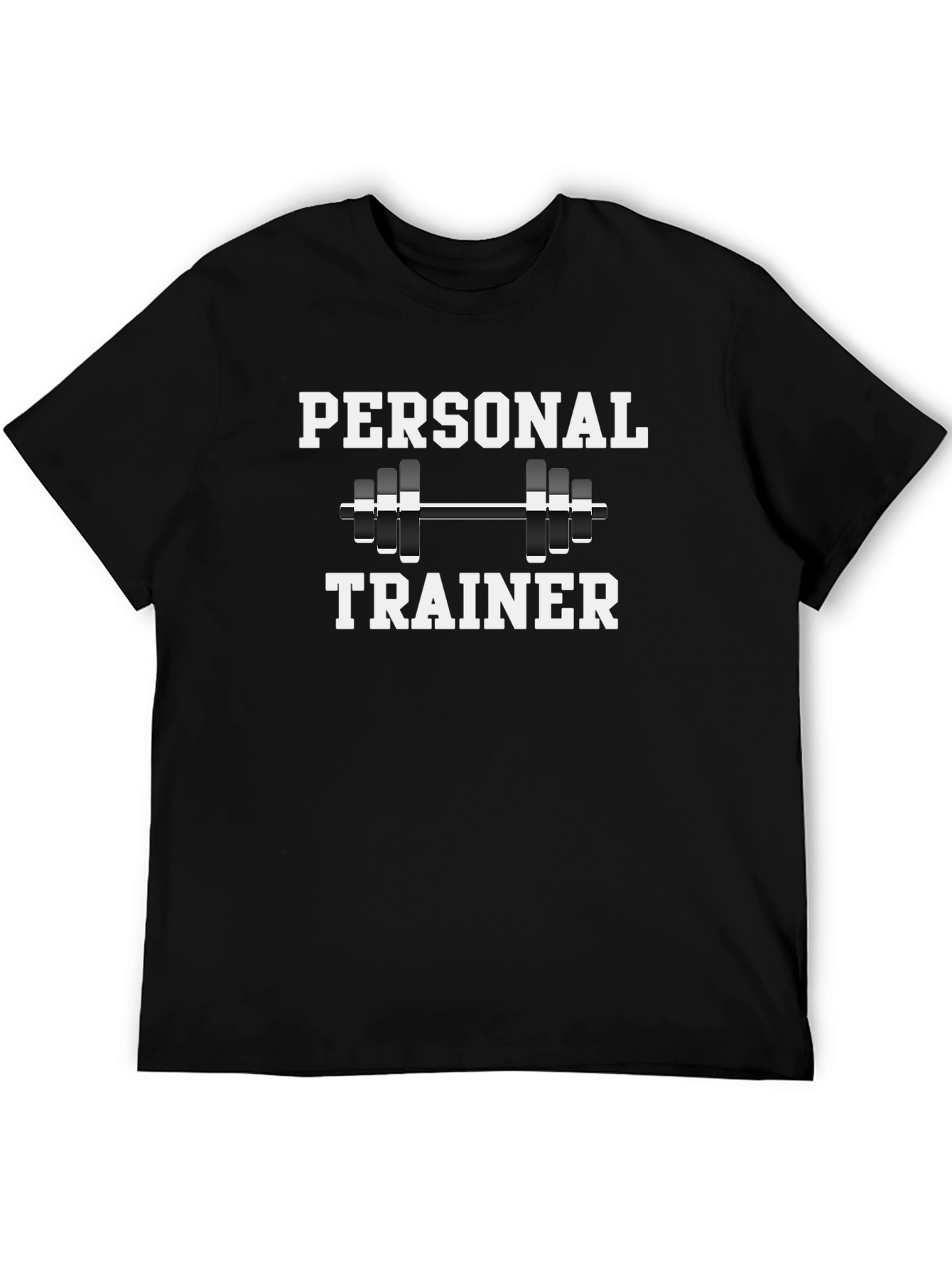 Personal Trainer Black T-Shirt Gym Fitness Workout Tee