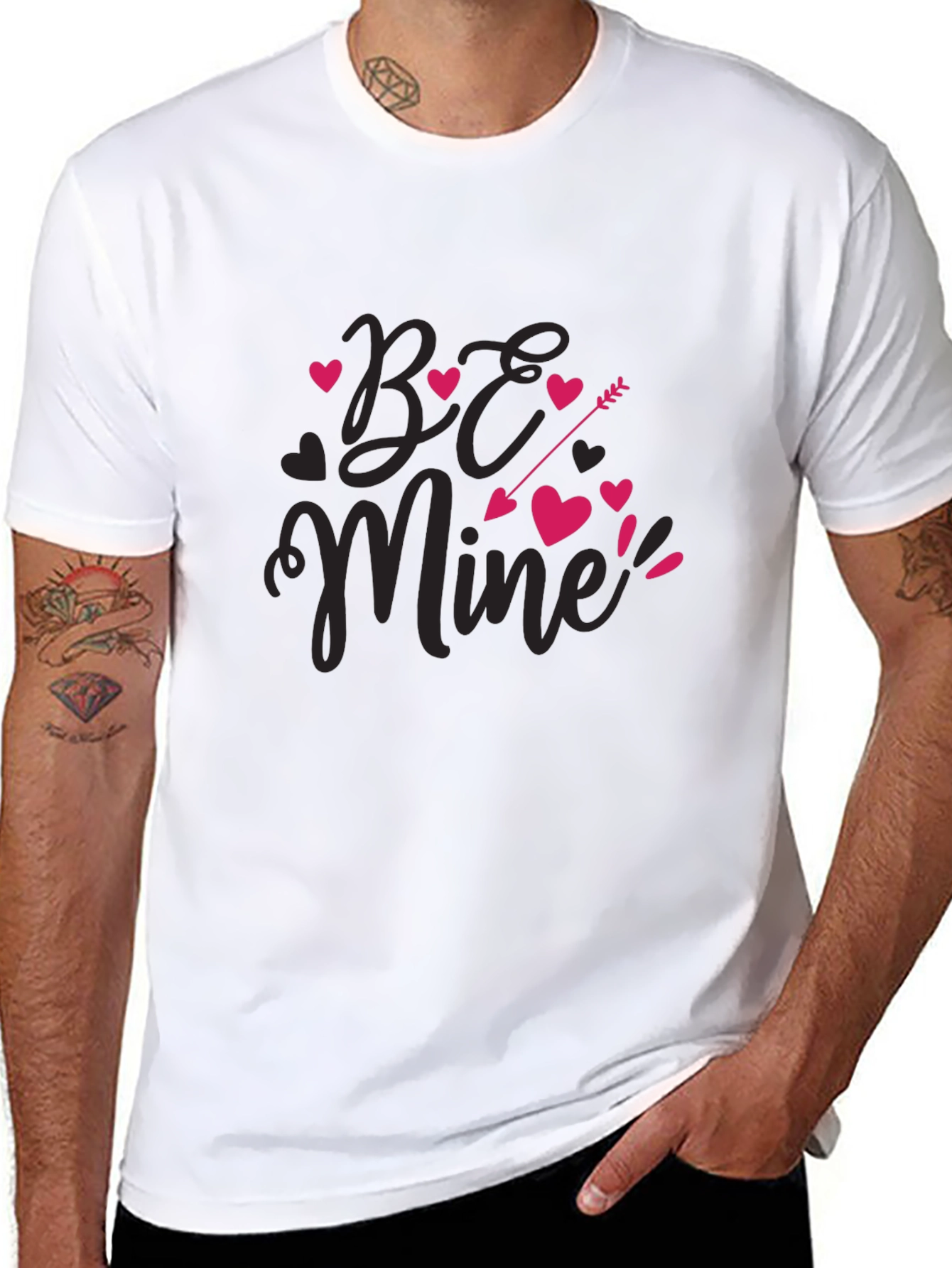 Be Mine Valentines Day Heart Arrow T-Shirt