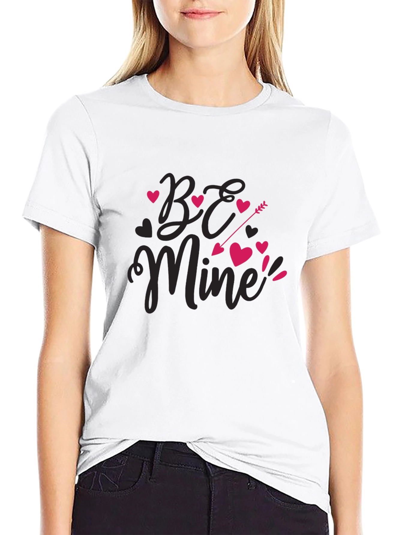 Be Mine Valentines Day Heart Arrow T-Shirt