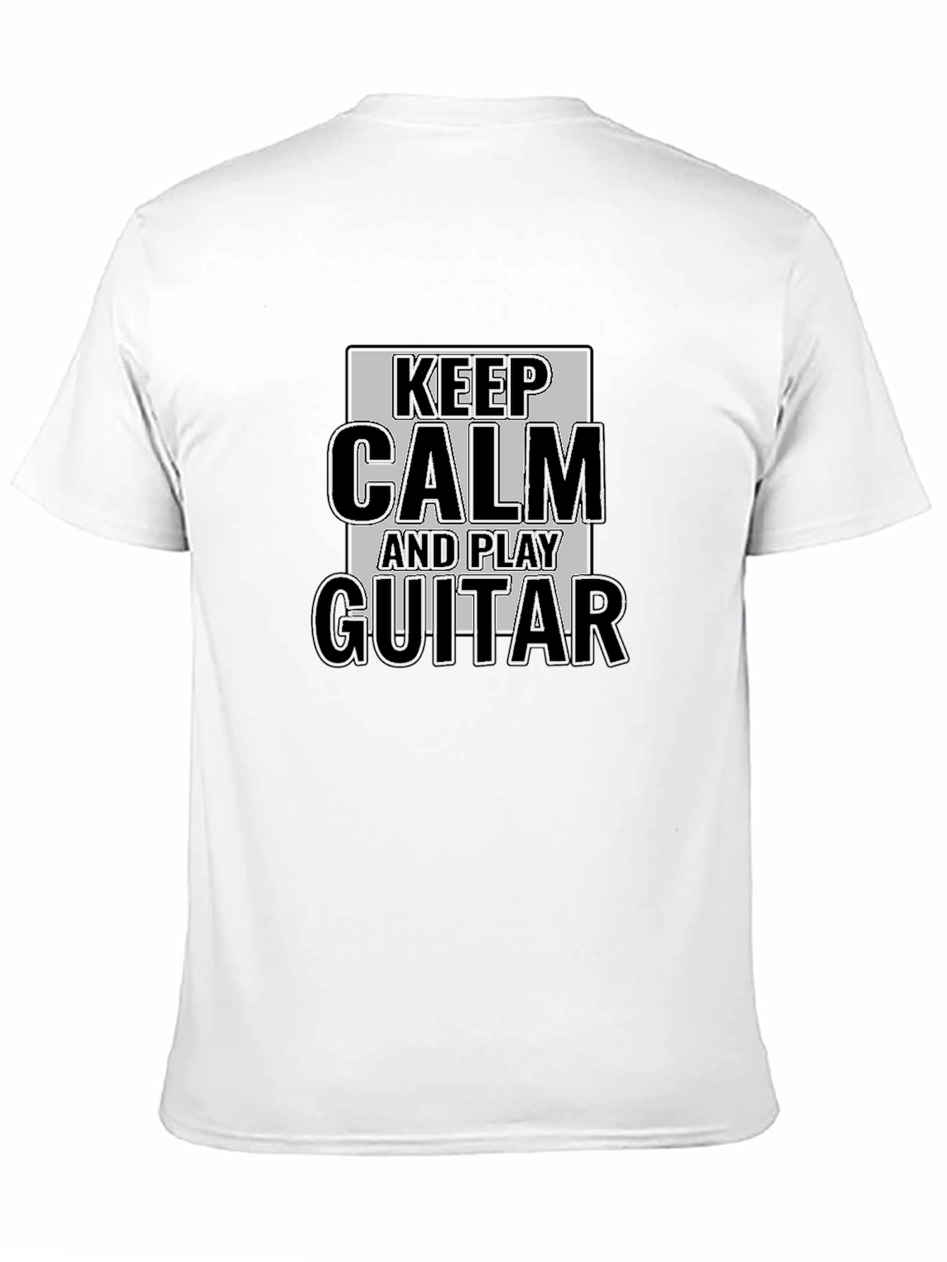 Keep Calm and Play Guitar Black T-Shirt