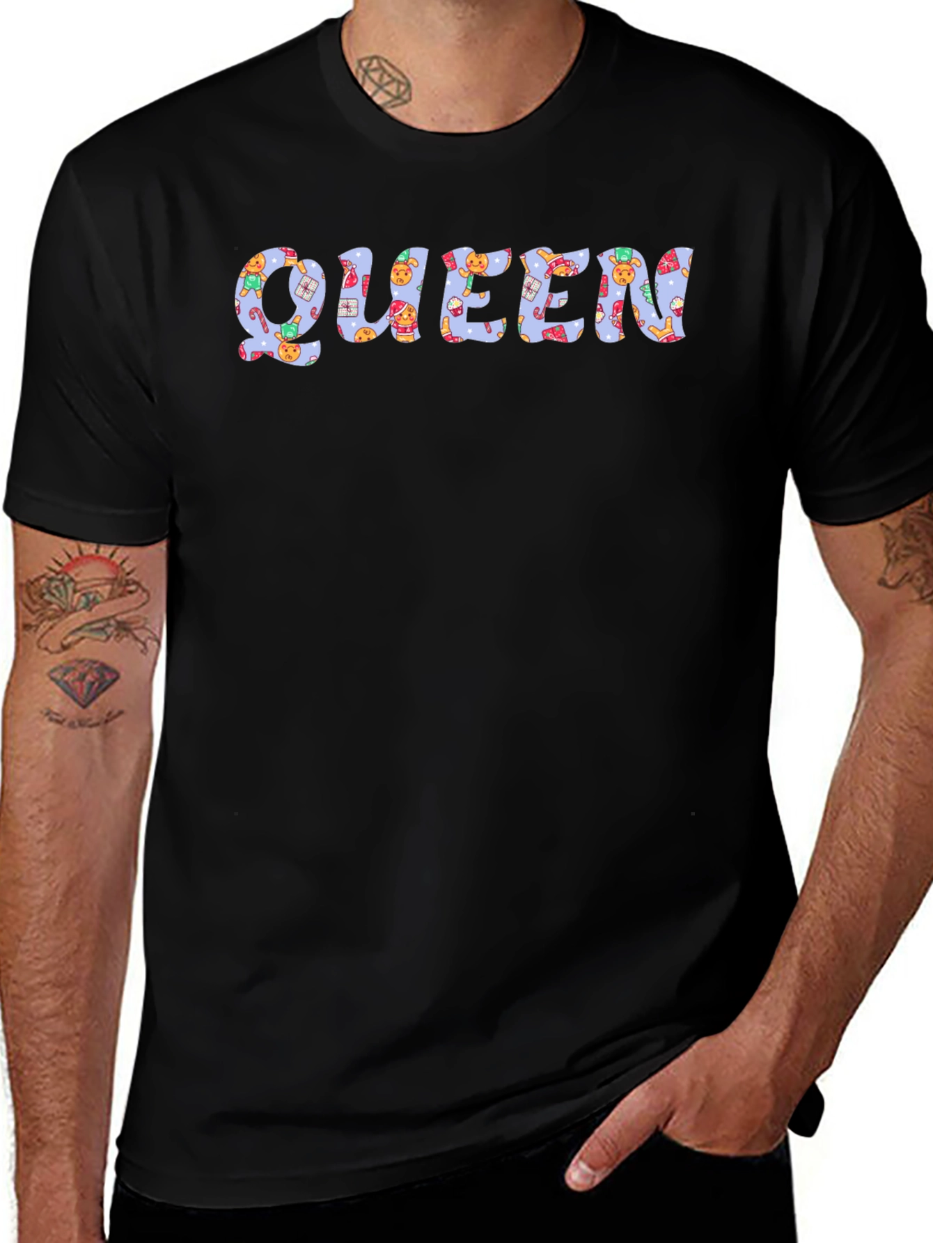 Holiday Queen Graphic Tee - Festive Celebration Shirt