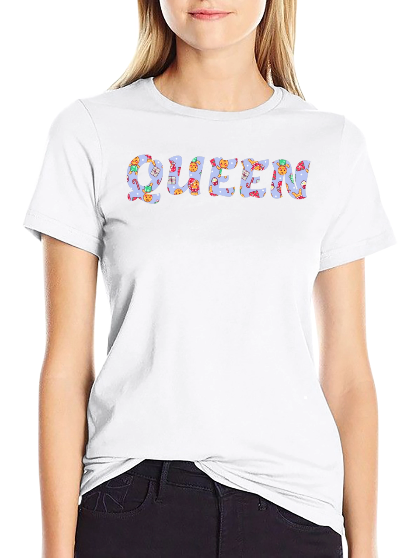 Holiday Queen Graphic Tee - Festive Celebration Shirt